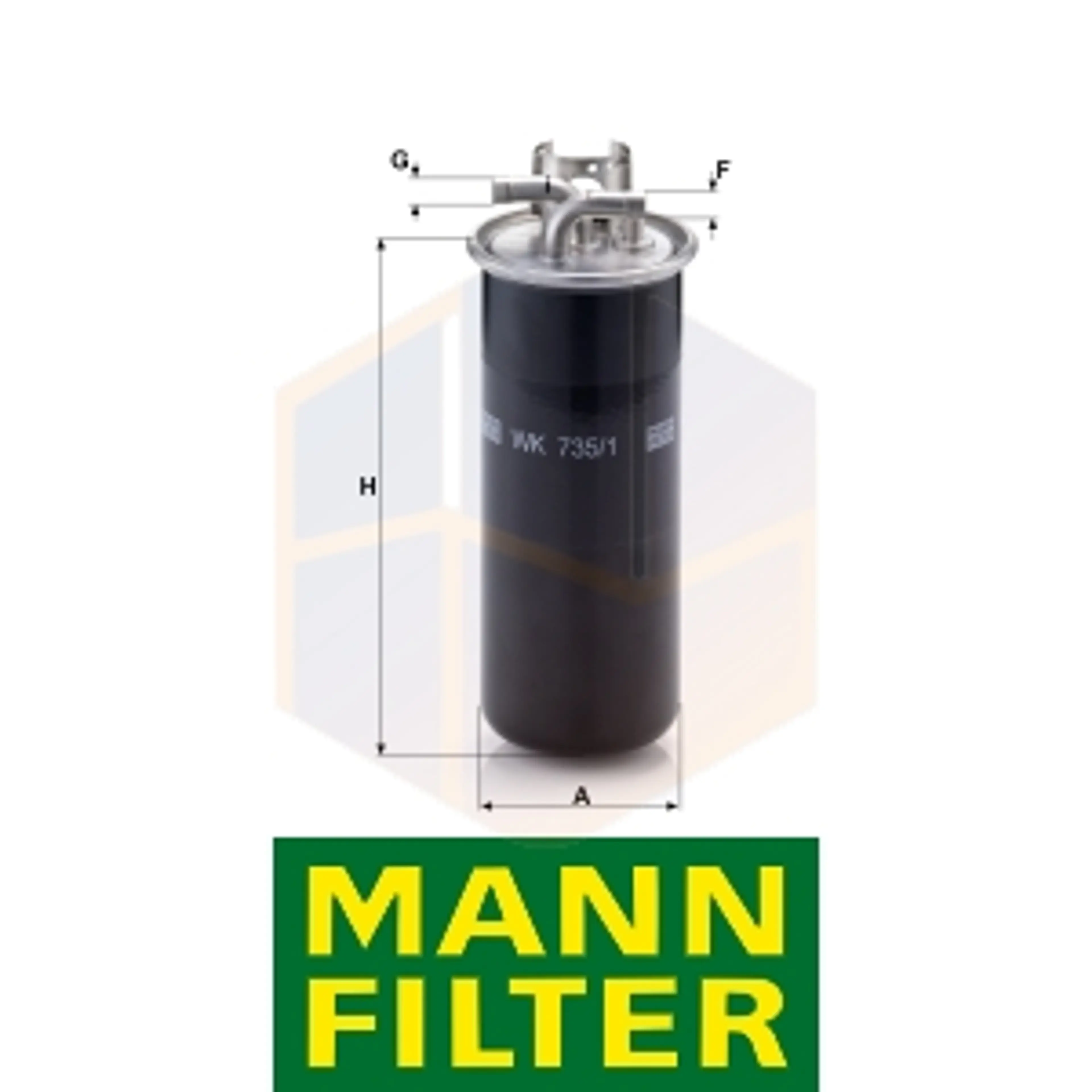 FILTRO COMBUSTIBLE WK 735/1 MANN