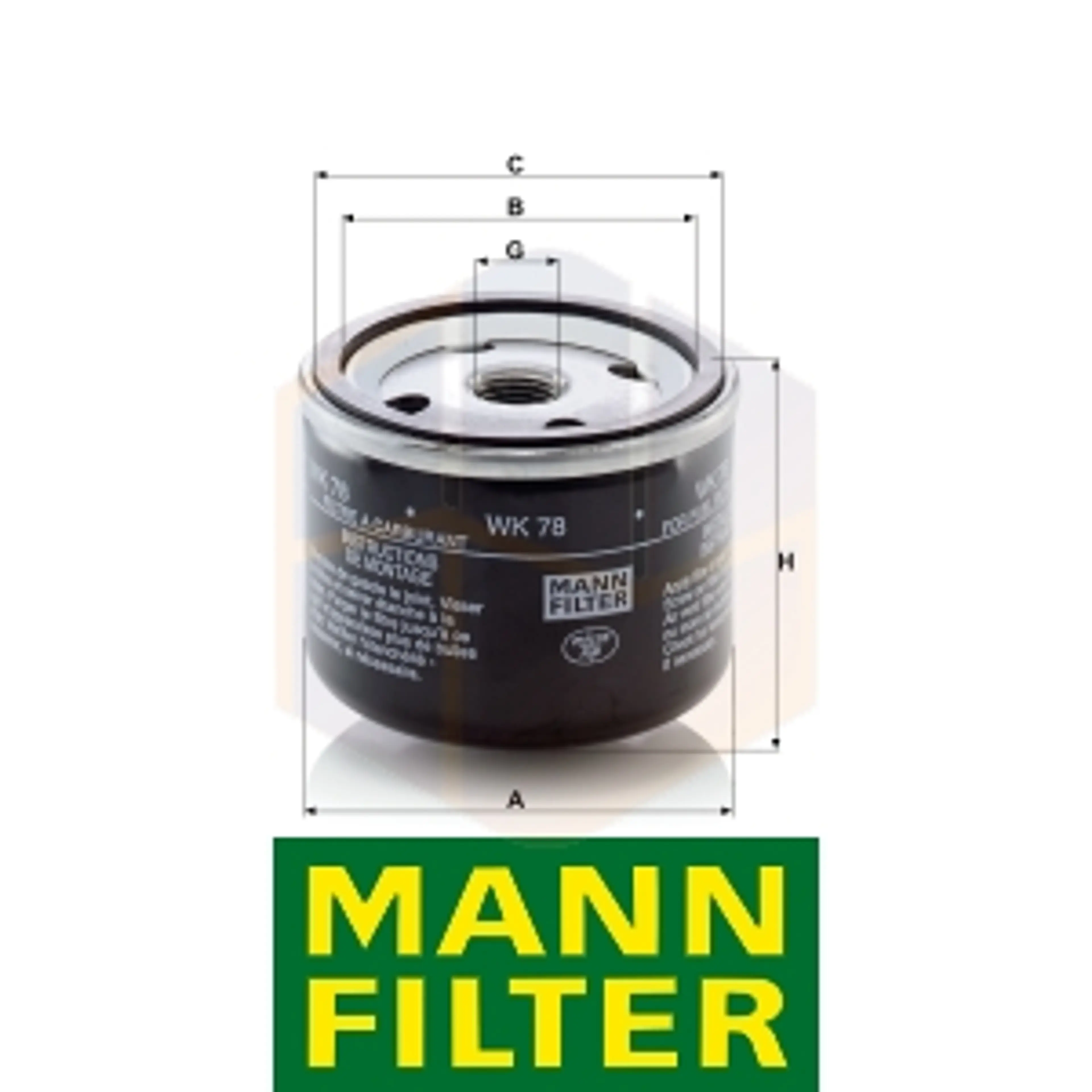 FILTRO COMBUSTIBLE WK 78 MANN