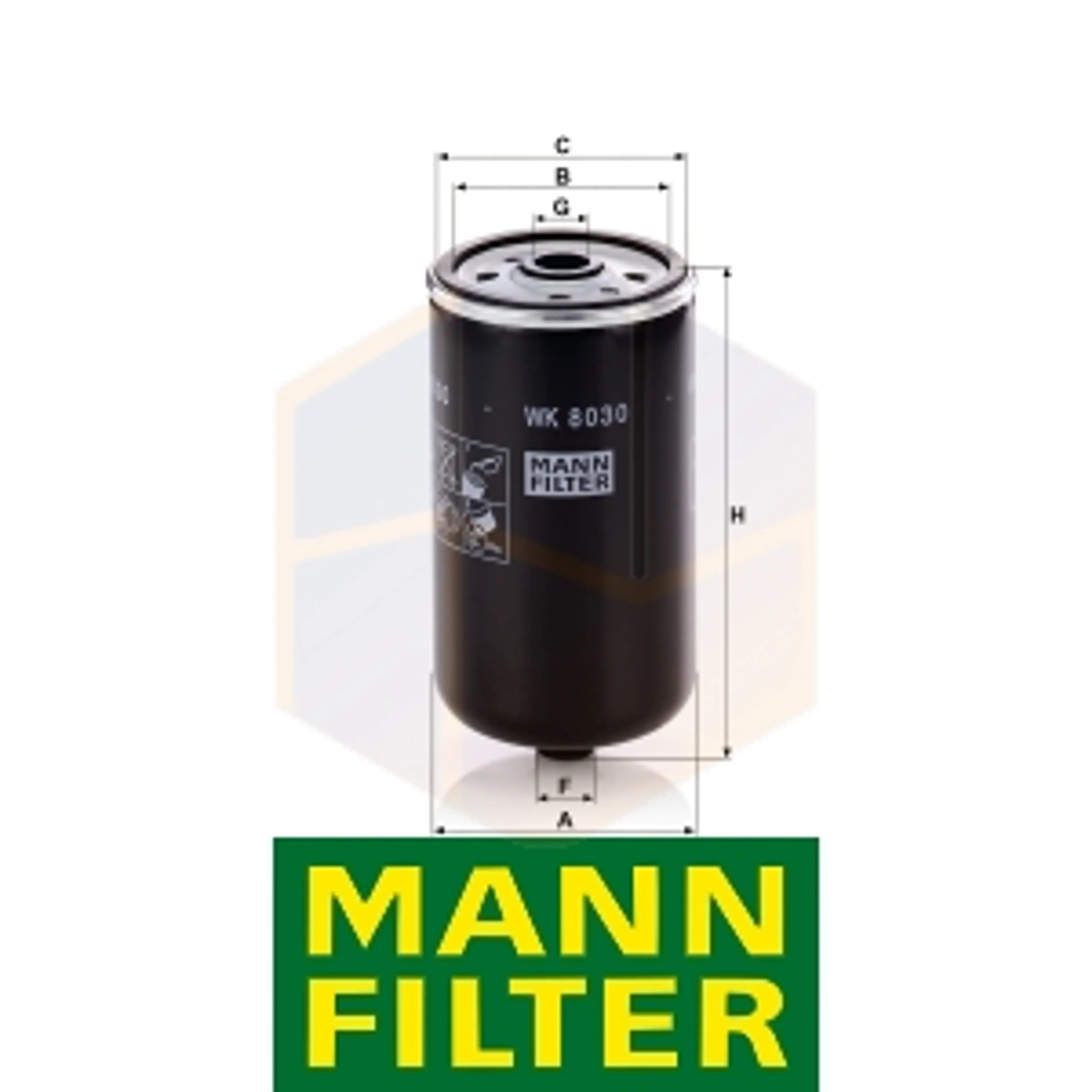 FILTRO COMBUSTIBLE WK 8030 MANN