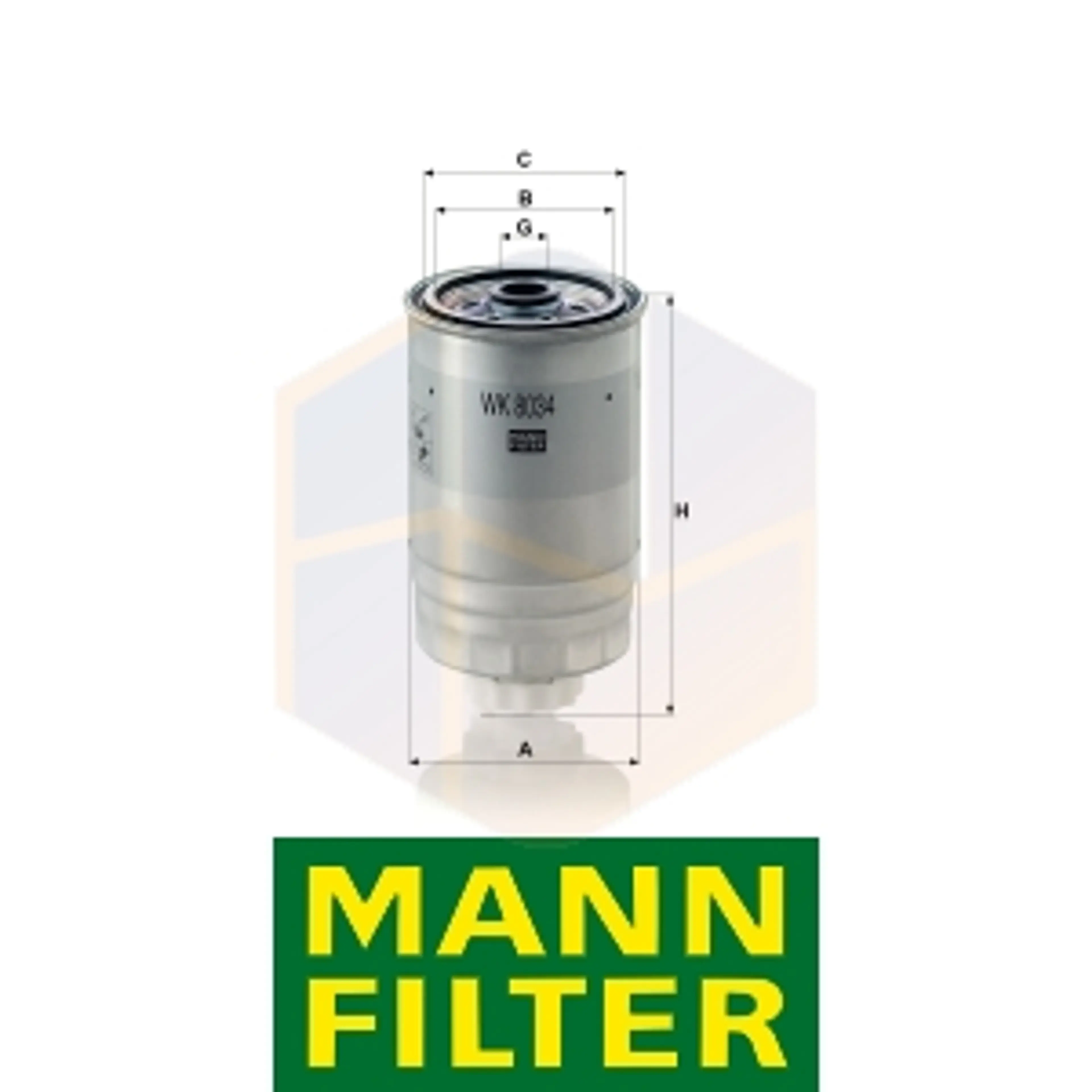 FILTRO COMBUSTIBLE WK 8034 MANN