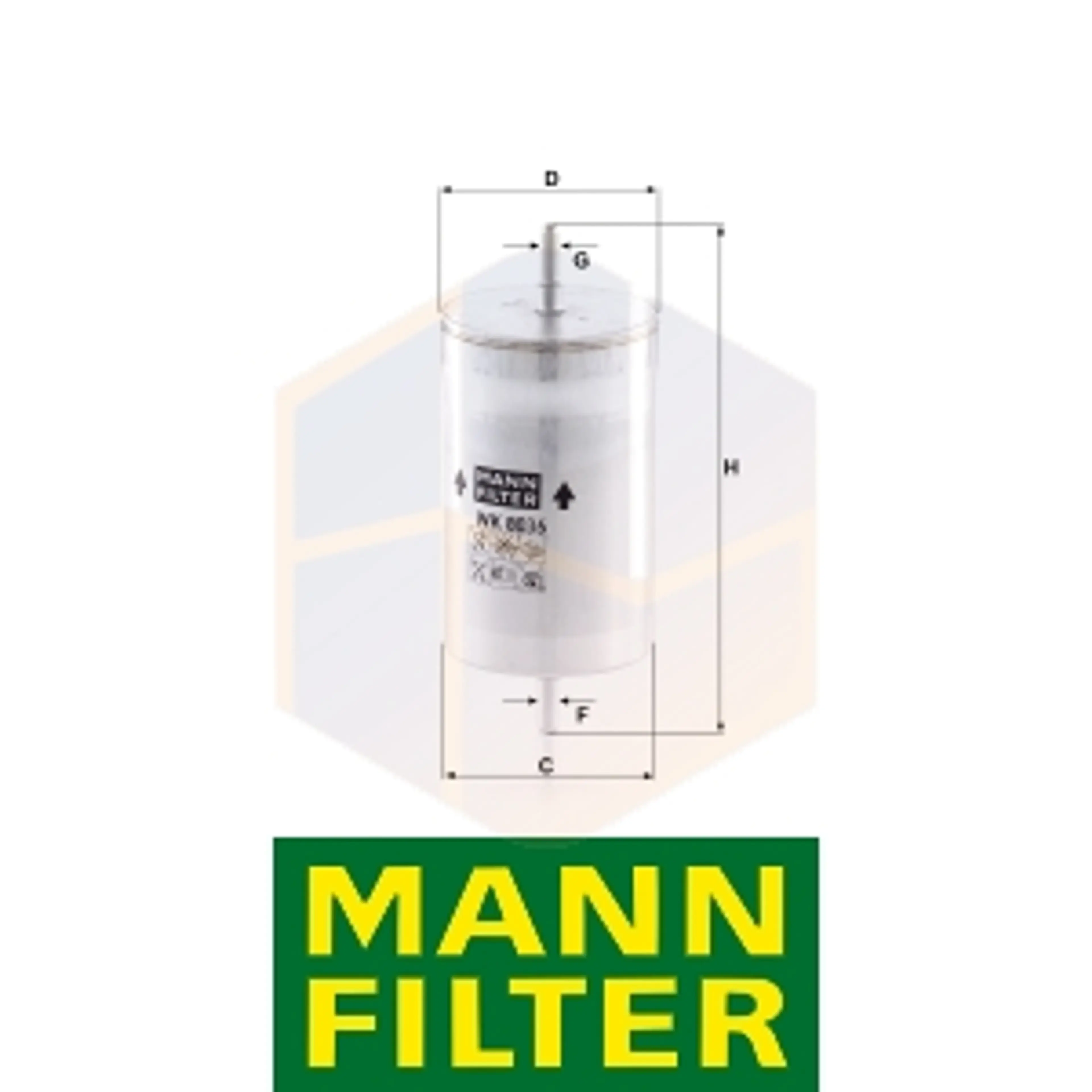 FILTRO COMBUSTIBLE WK 8036 MANN