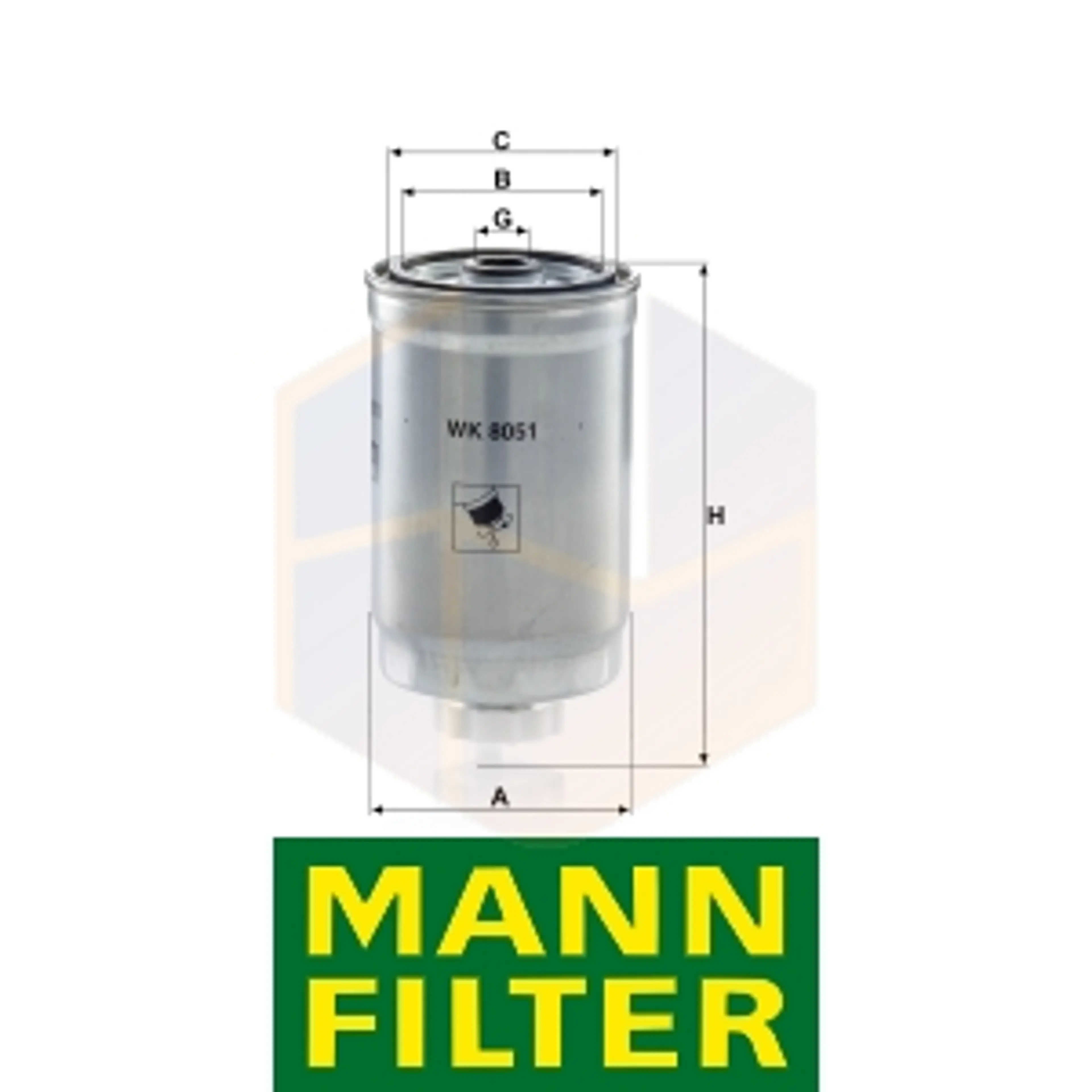 FILTRO COMBUSTIBLE WK 8051 MANN