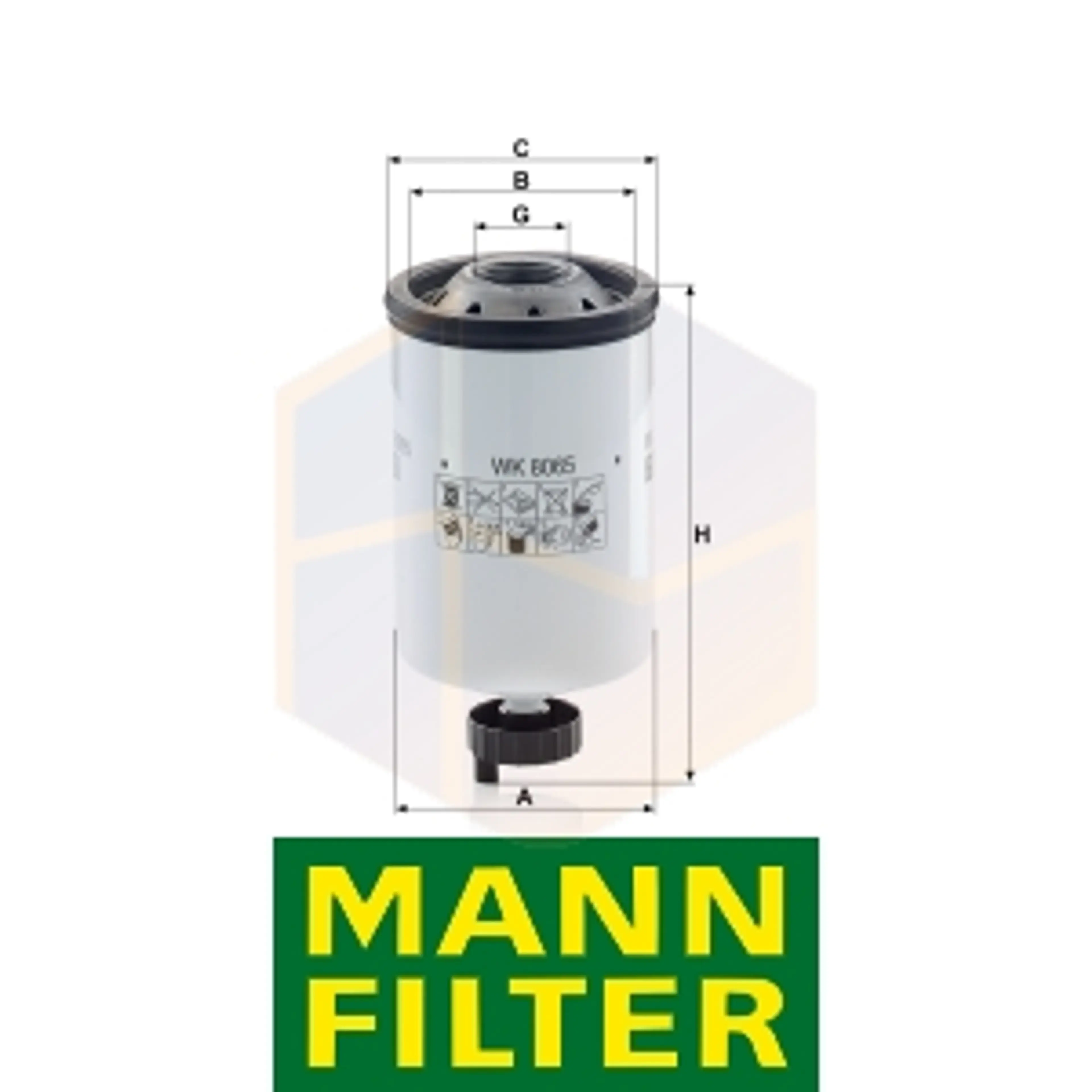 FILTRO COMBUSTIBLE WK 8065 MANN