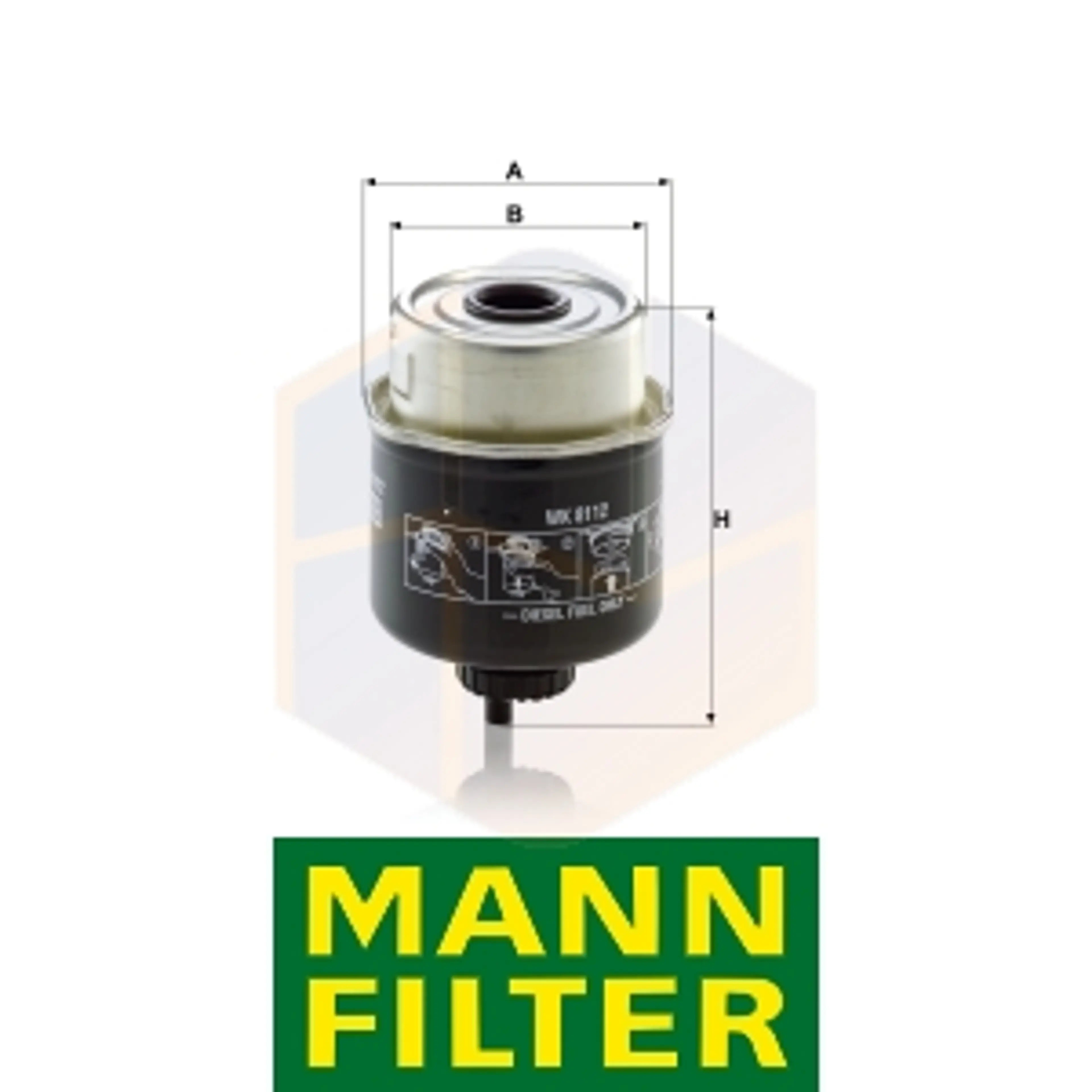 FILTRO COMBUSTIBLE WK 8112 MANN