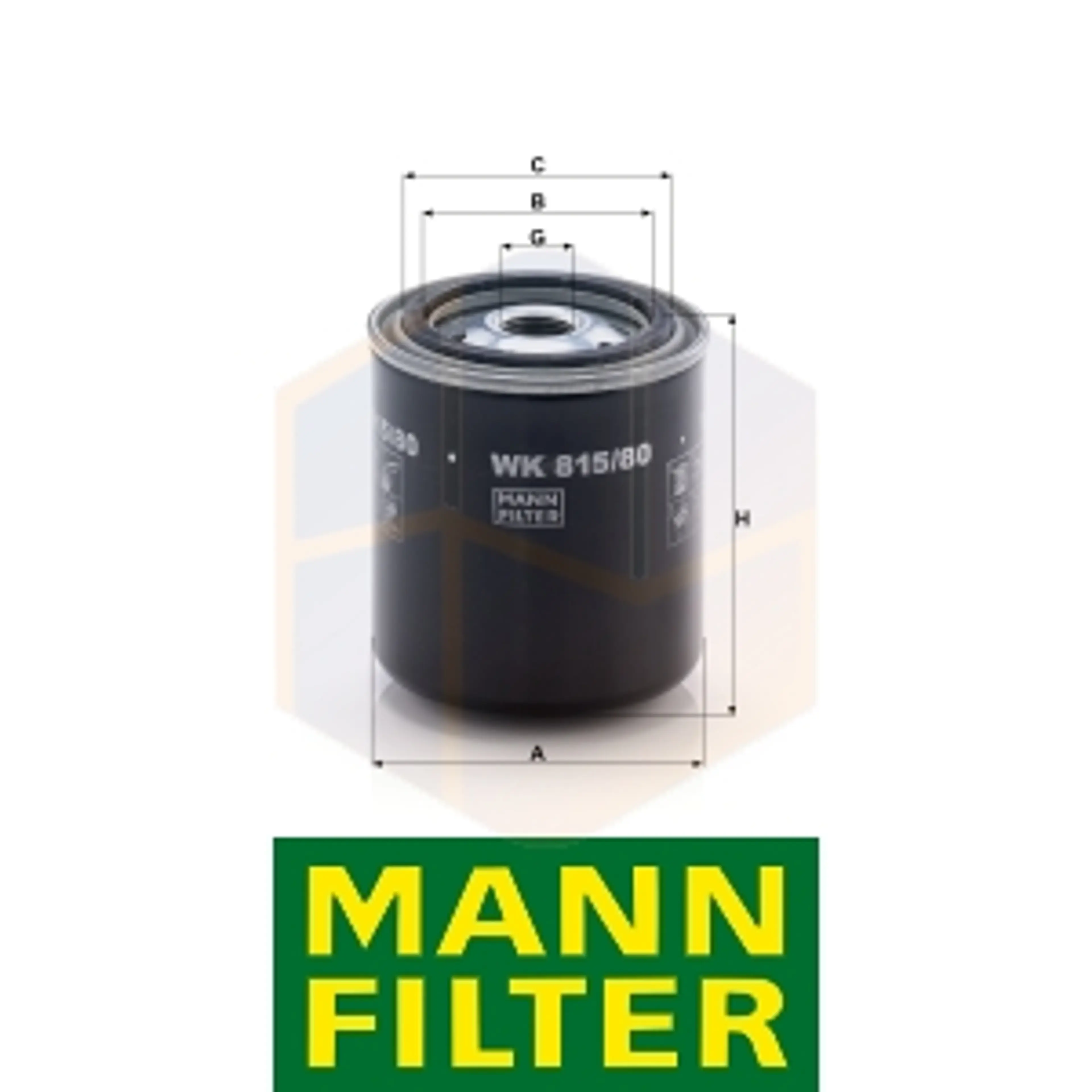 FILTRO COMBUSTIBLE WK 815/80 MANN