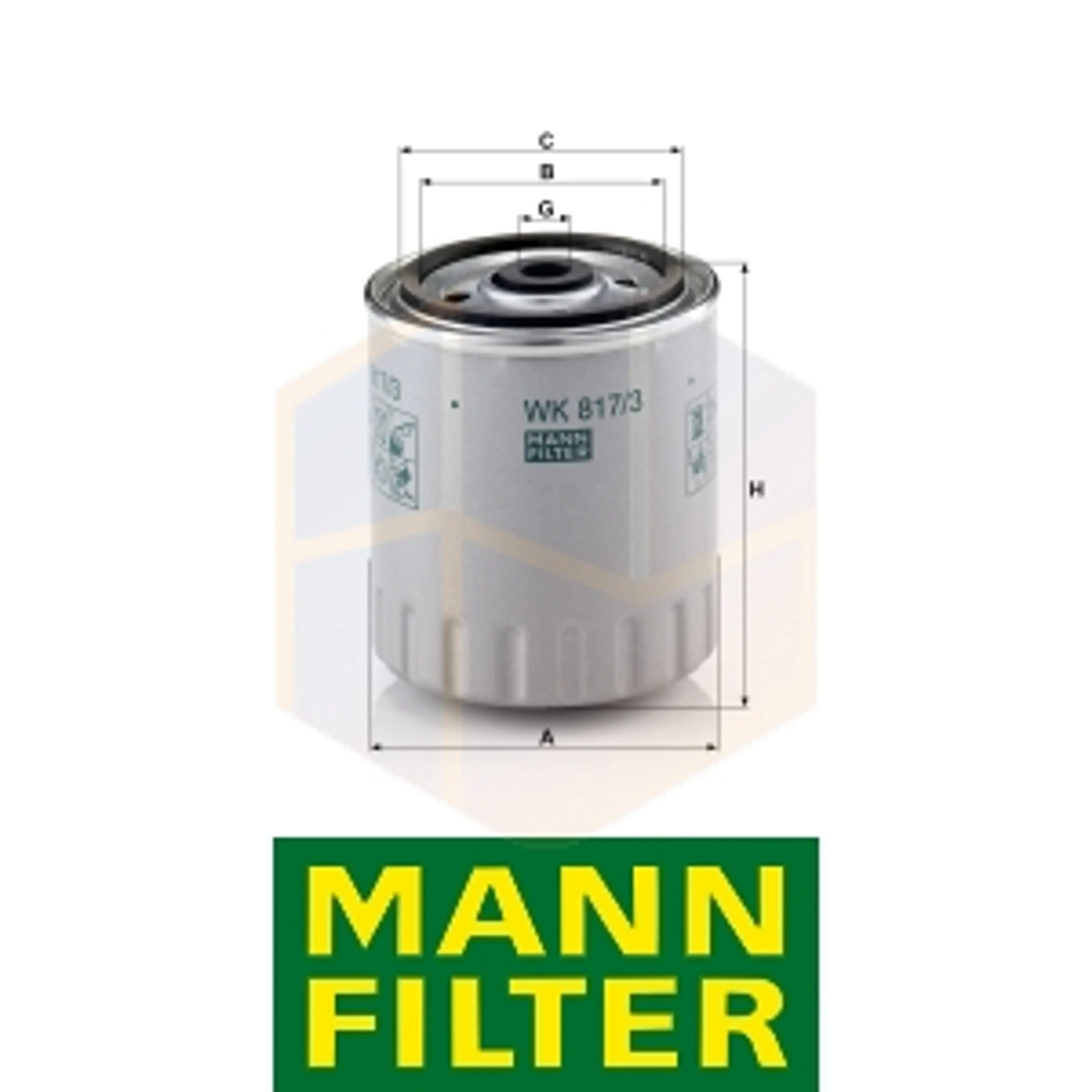 FILTRO COMBUSTIBLE WK 817/3 X MANN