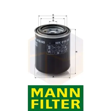 FILTRO COMBUSTIBLE WK 818/80 MANN