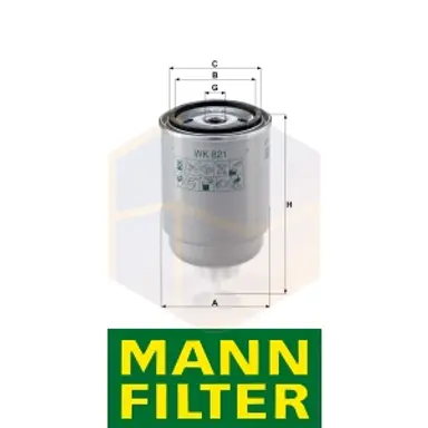 FILTRO COMBUSTIBLE WK 821 MANN