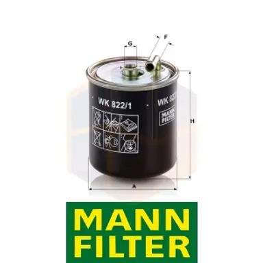 FILTRO COMBUSTIBLE WK 822/1 MANN