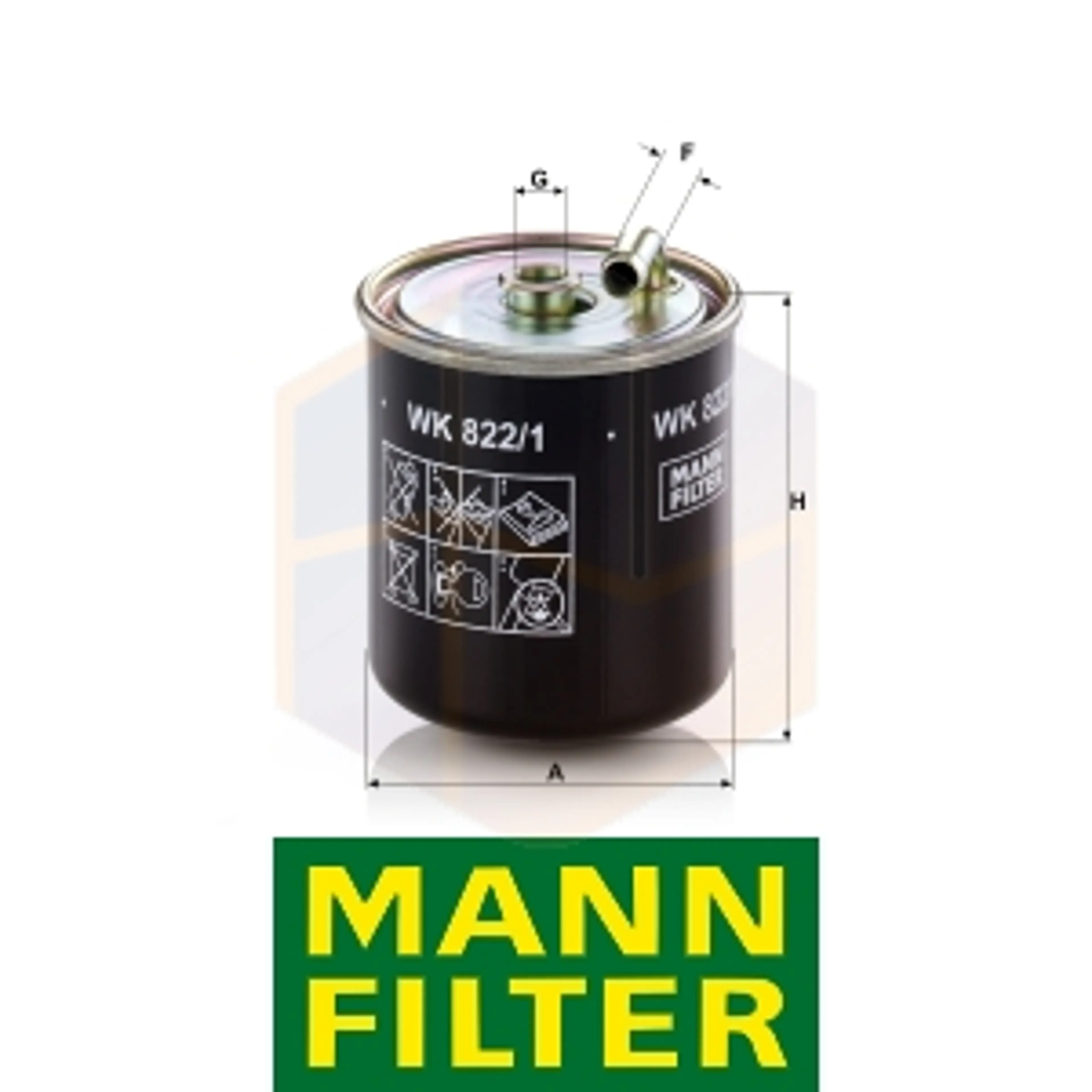 FILTRO COMBUSTIBLE WK 822/1 MANN