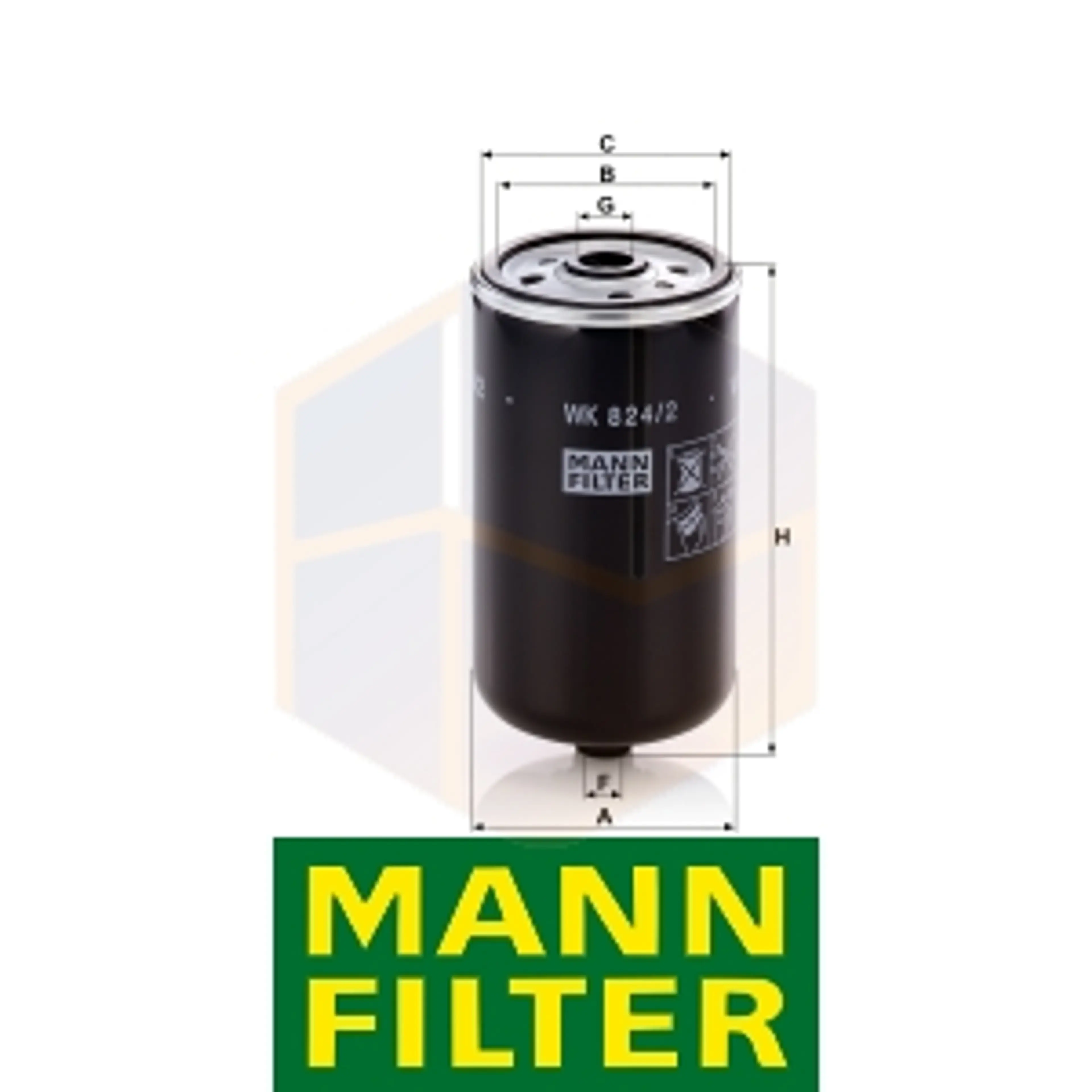 FILTRO COMBUSTIBLE WK 824/2 MANN