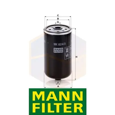FILTRO COMBUSTIBLE WK 824/3 MANN