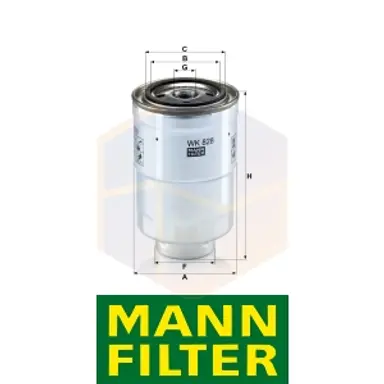 FILTRO COMBUSTIBLE WK 828 X MANN