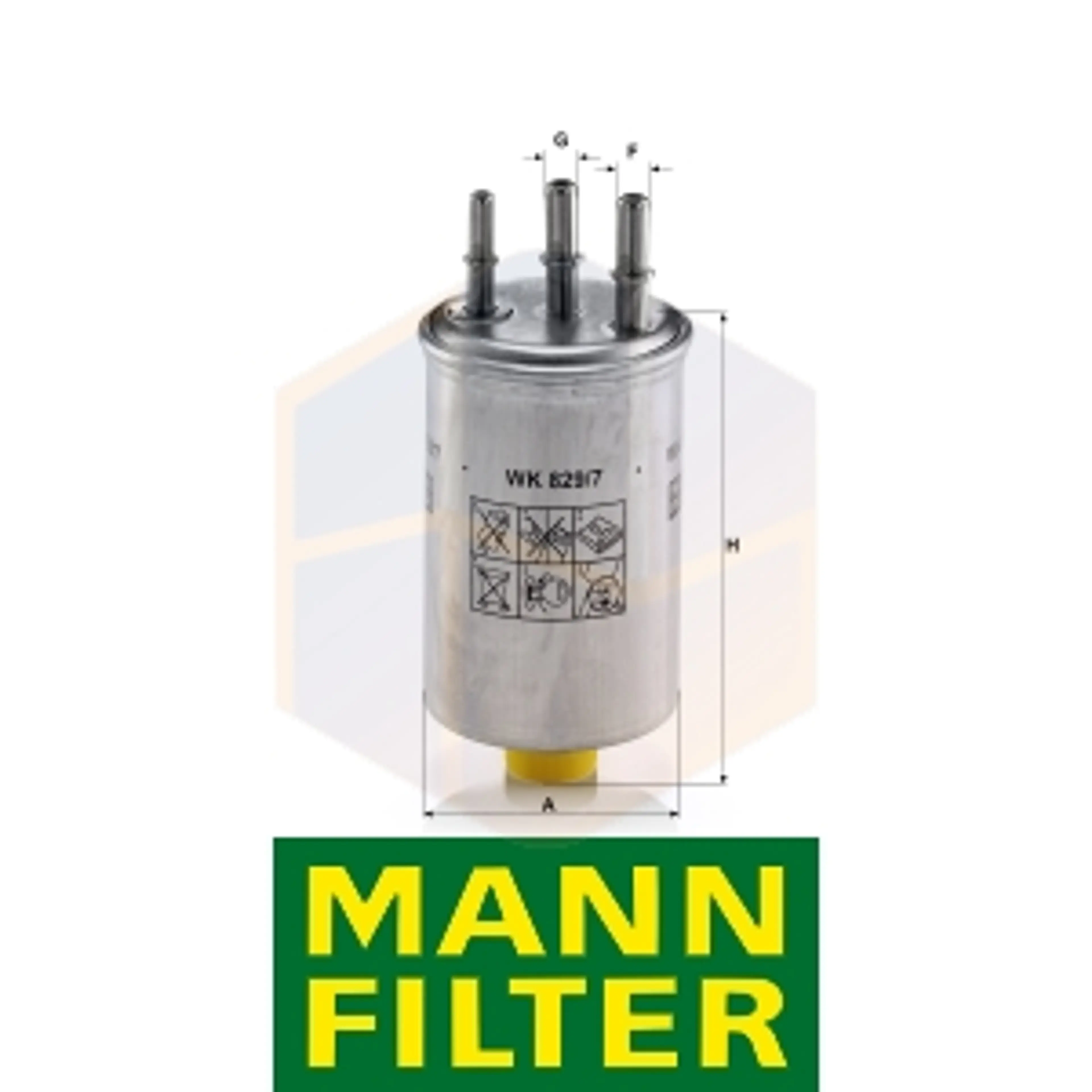 FILTRO COMBUSTIBLE WK 829/7 MANN