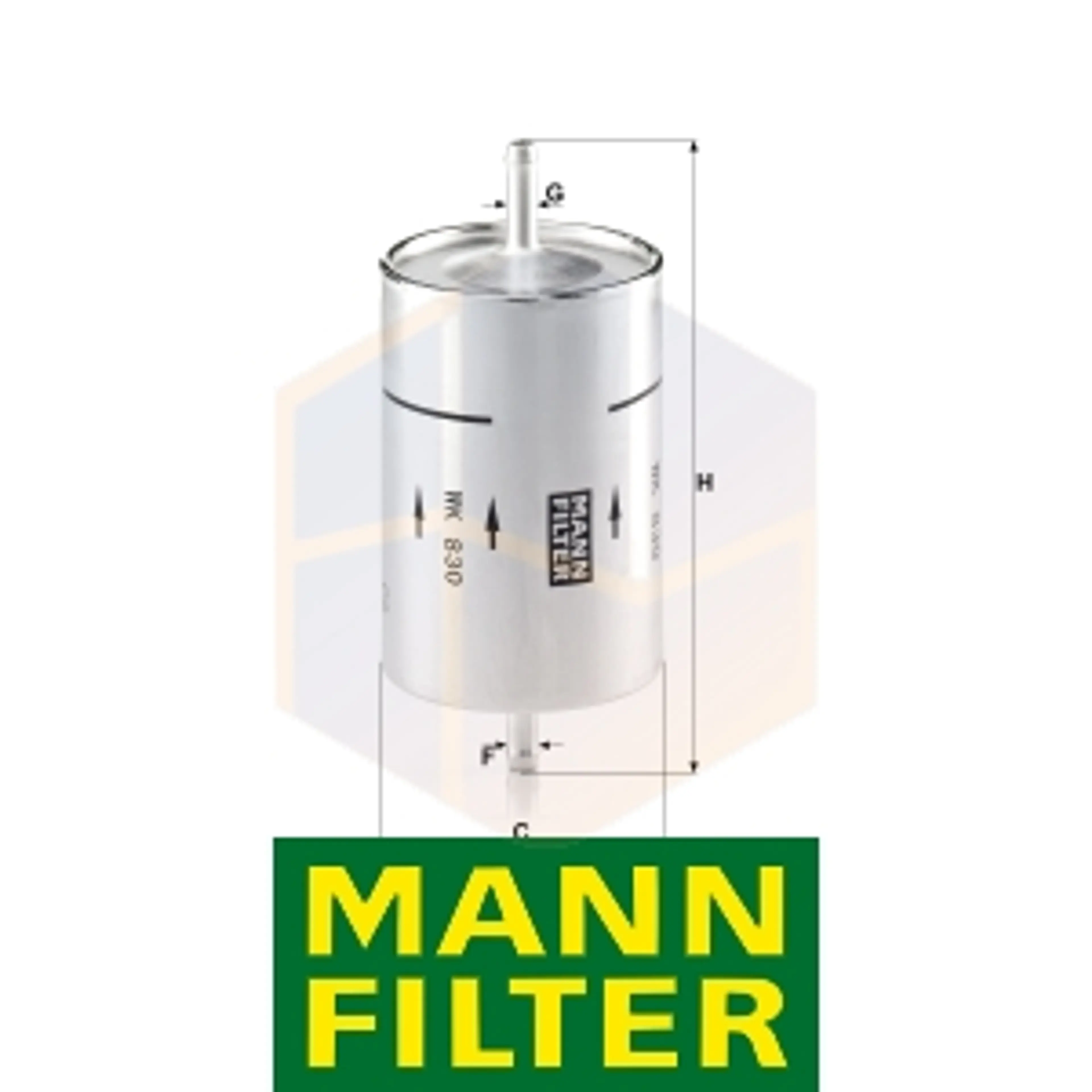 FILTRO COMBUSTIBLE WK 830 MANN