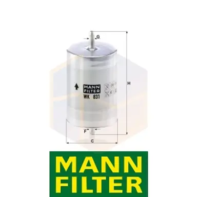 FILTRO COMBUSTIBLE WK 831 MANN