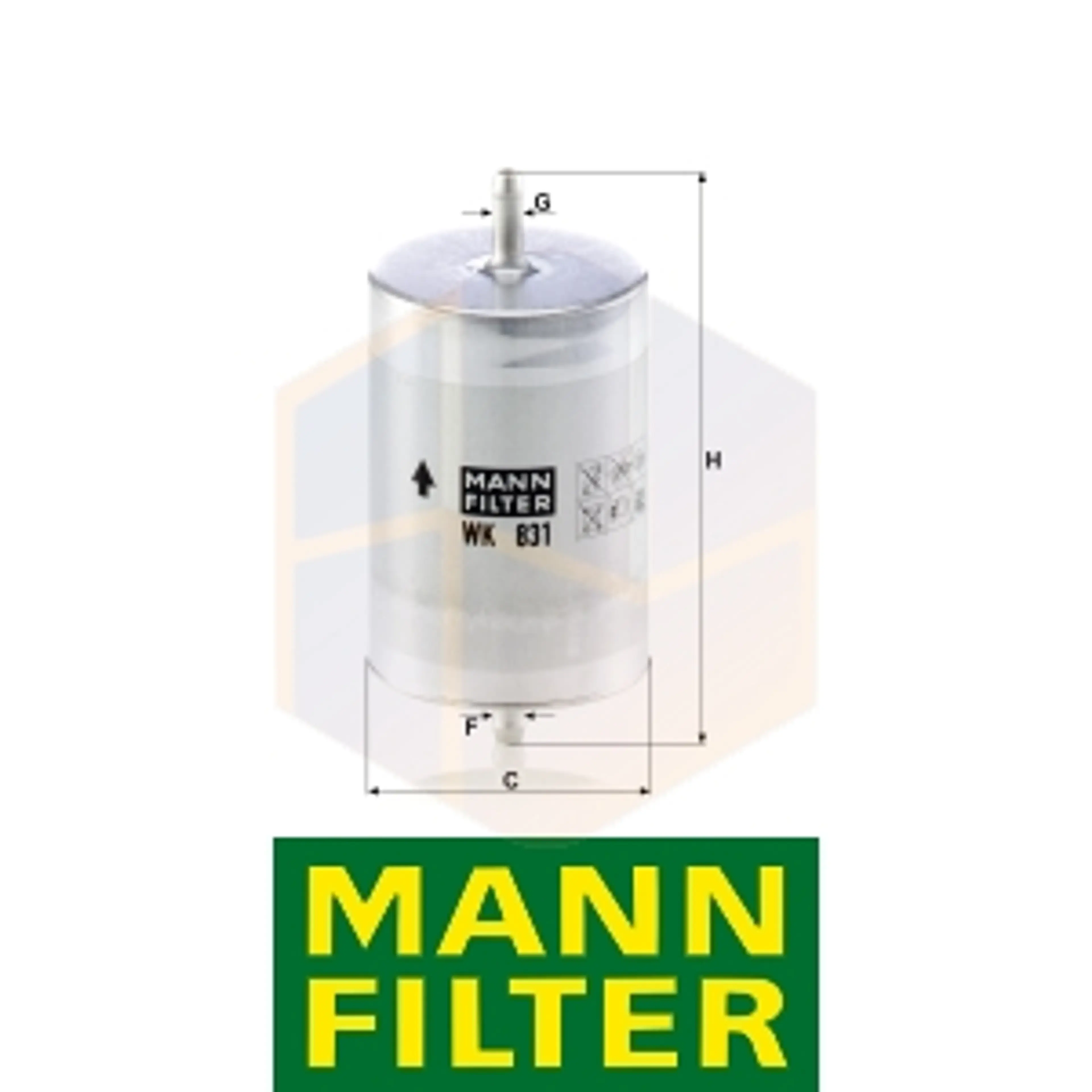 FILTRO COMBUSTIBLE WK 831 MANN