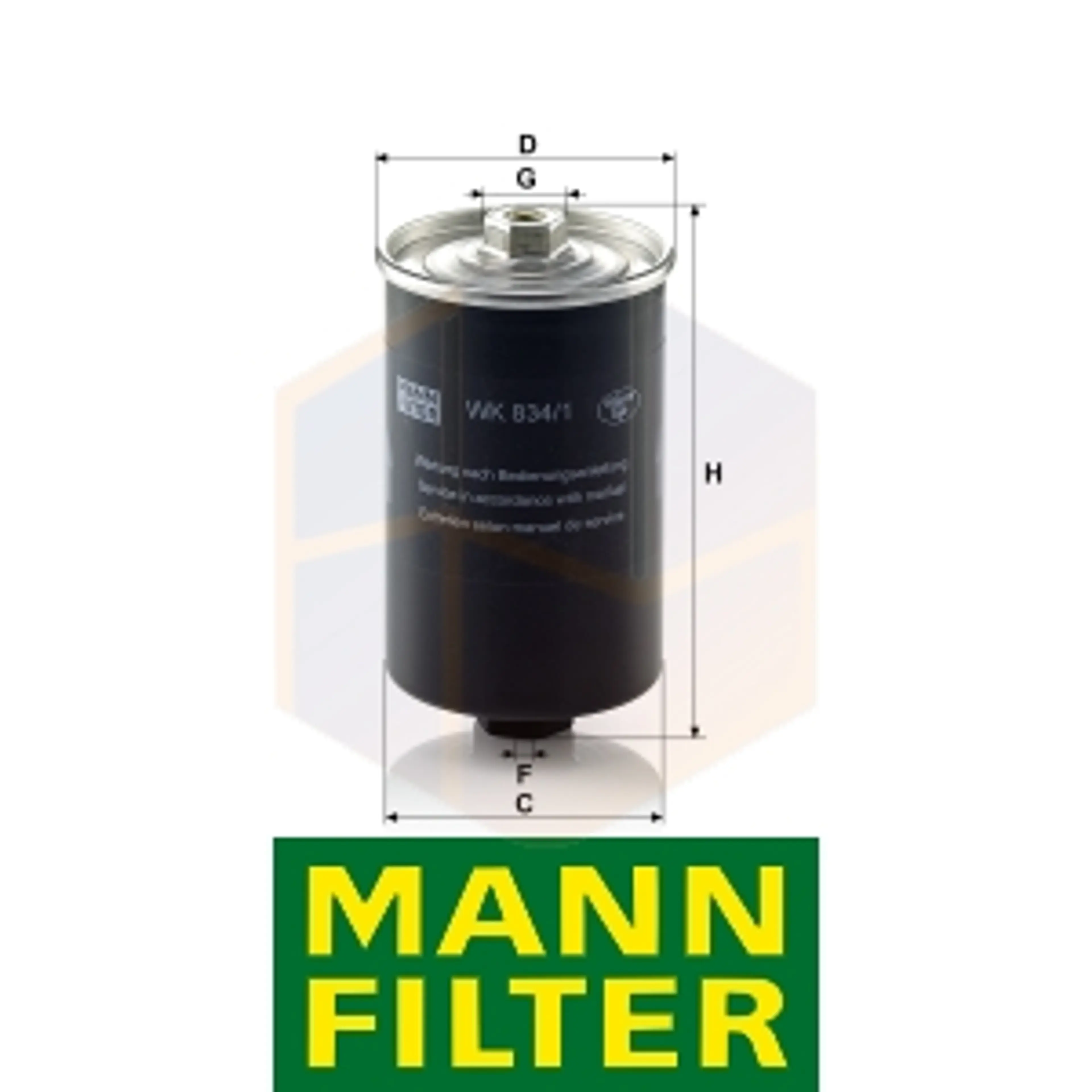 FILTRO COMBUSTIBLE WK 834/1 MANN