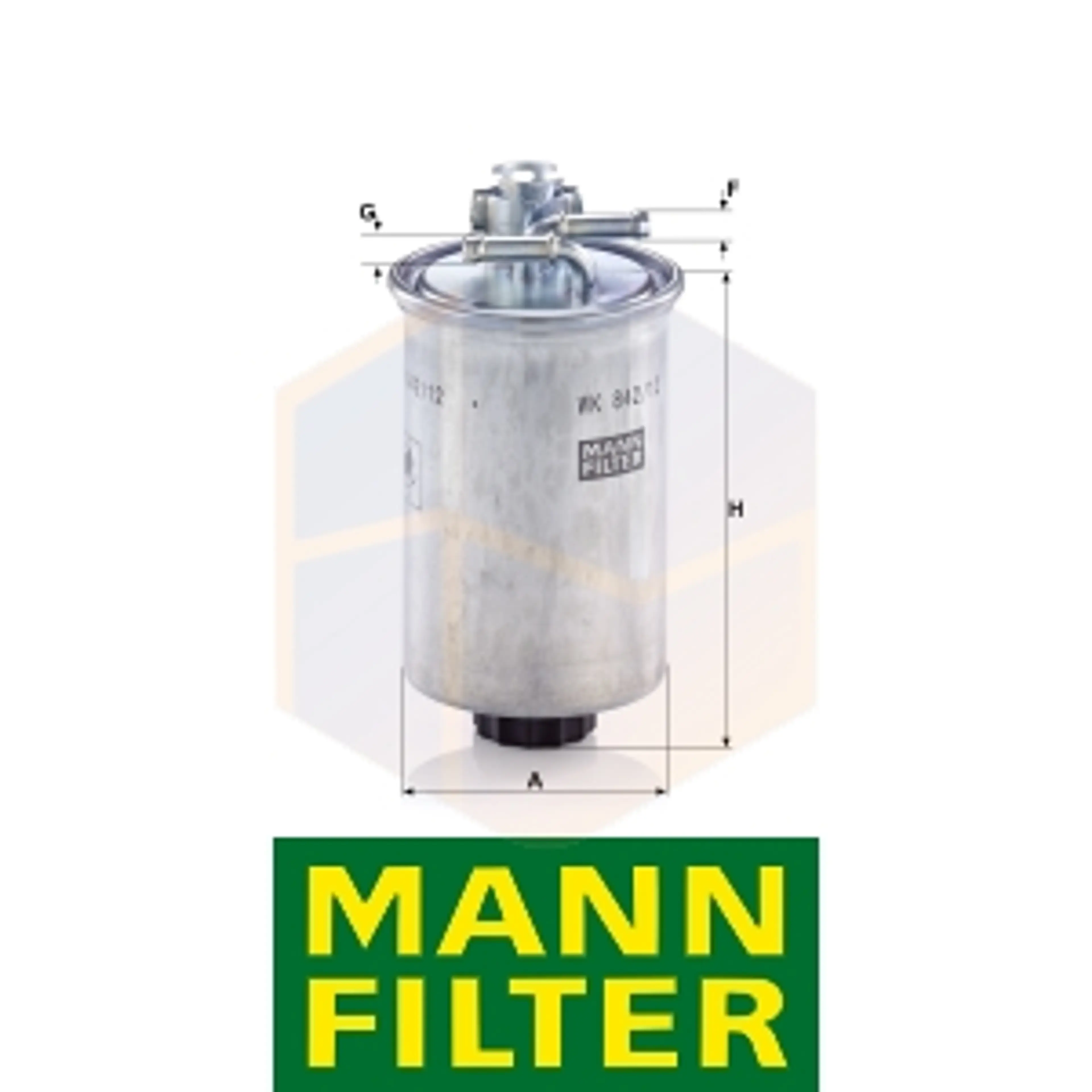 FILTRO COMBUSTIBLE WK 842/12 X MANN