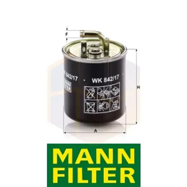 FILTRO COMBUSTIBLE WK 842/17 MANN