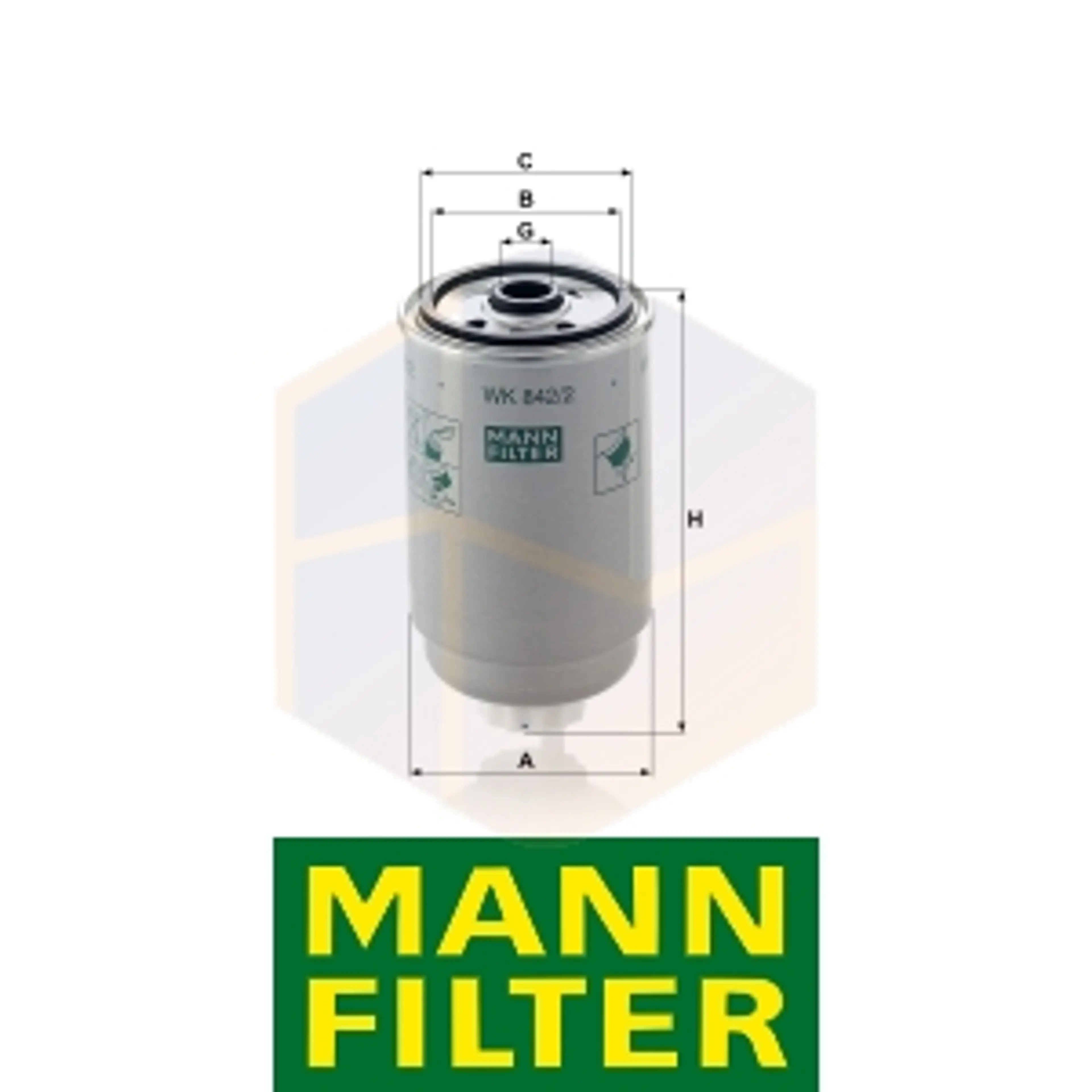 FILTRO COMBUSTIBLE WK 842/2 MANN