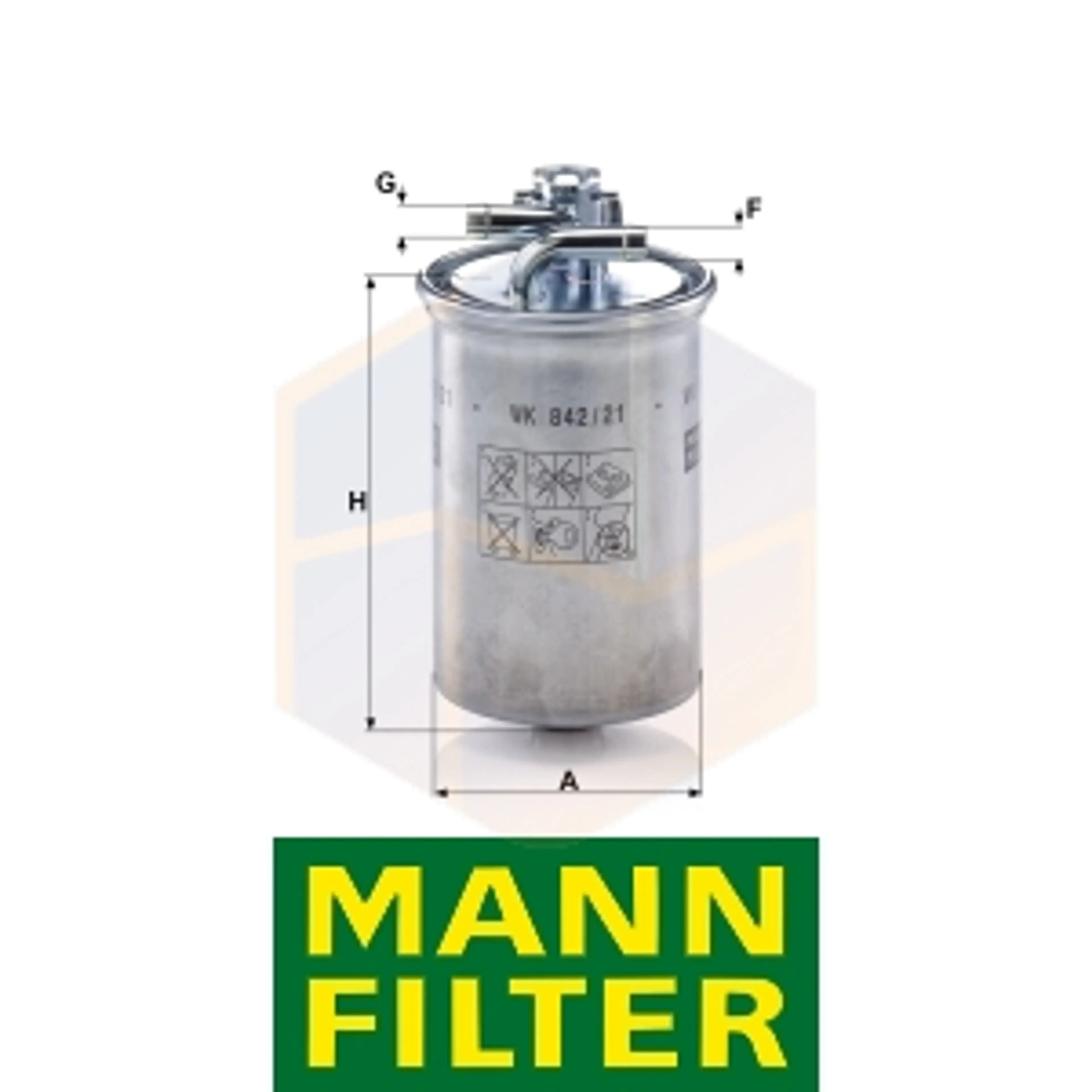 FILTRO COMBUSTIBLE WK 842/21 X MANN