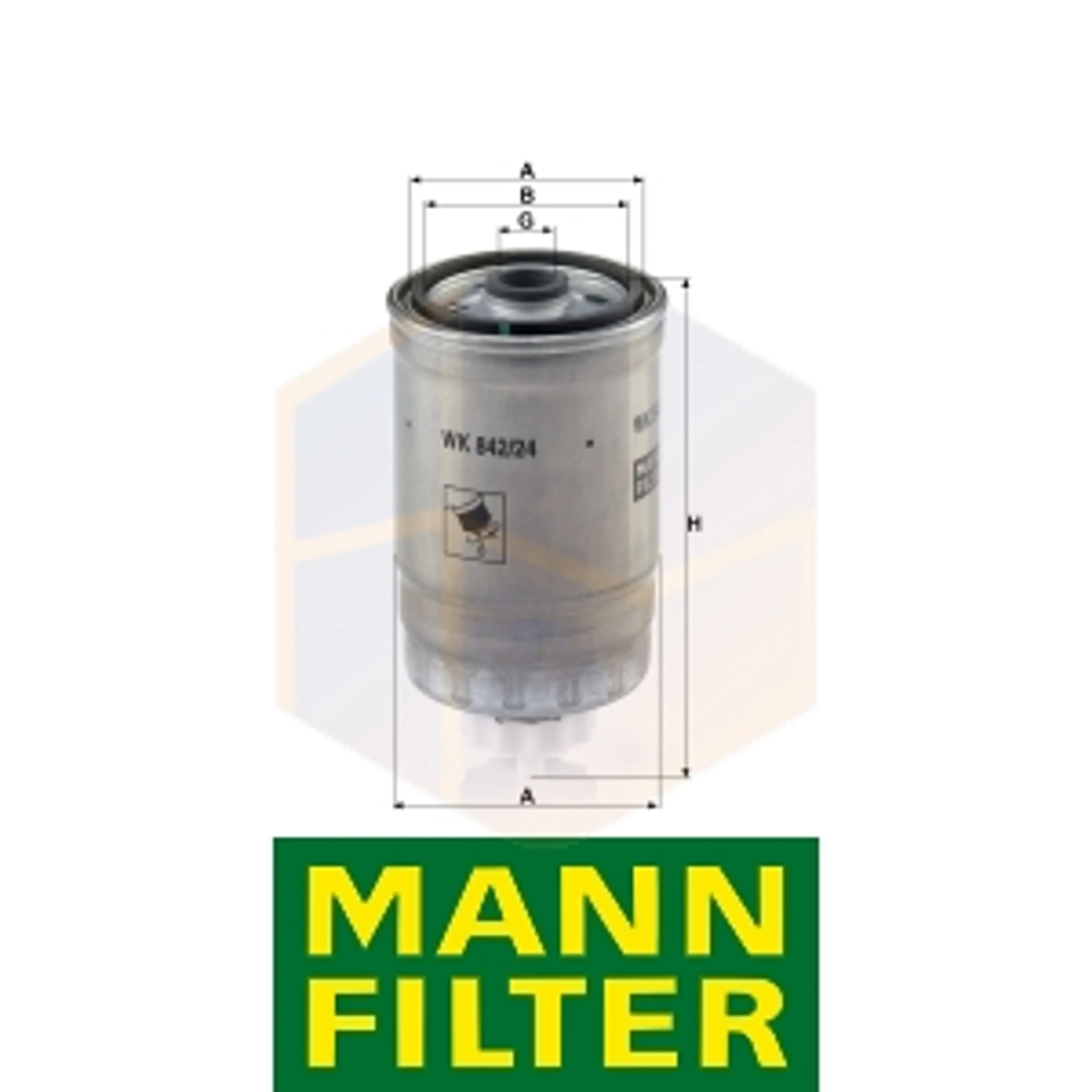 FILTRO COMBUSTIBLE WK 842/24 MANN