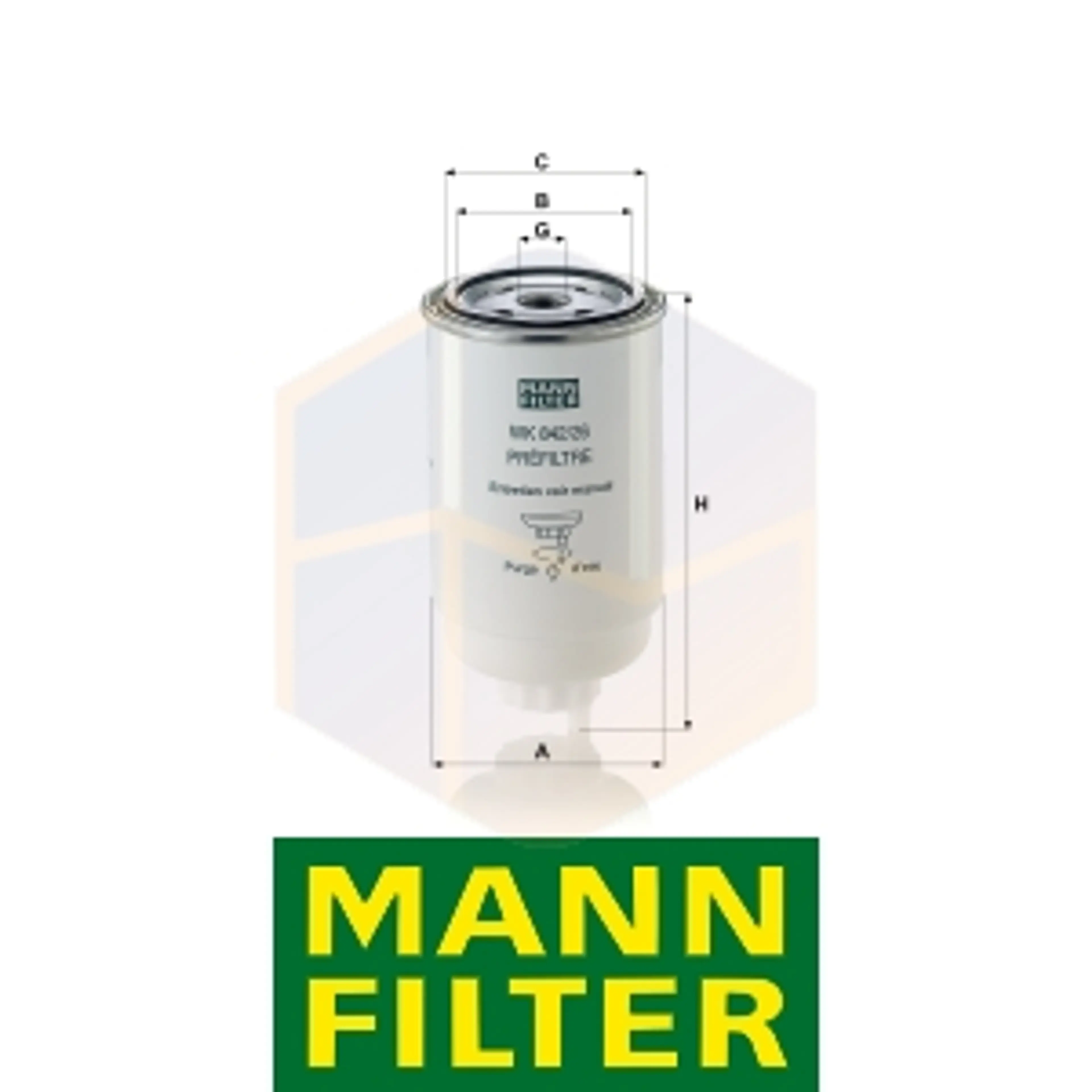 FILTRO COMBUSTIBLE WK 842/26 MANN