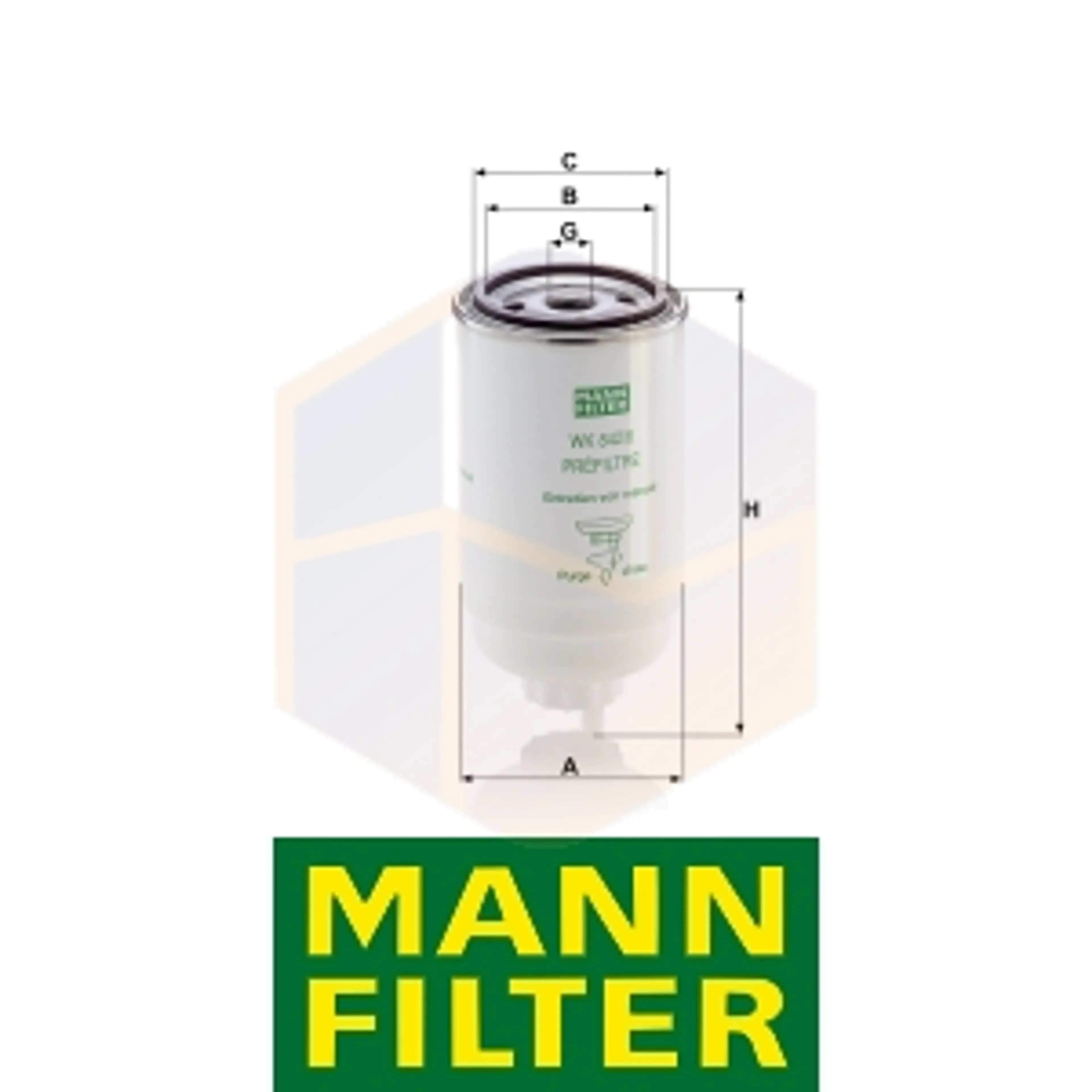 FILTRO COMBUSTIBLE WK 842/6 MANN