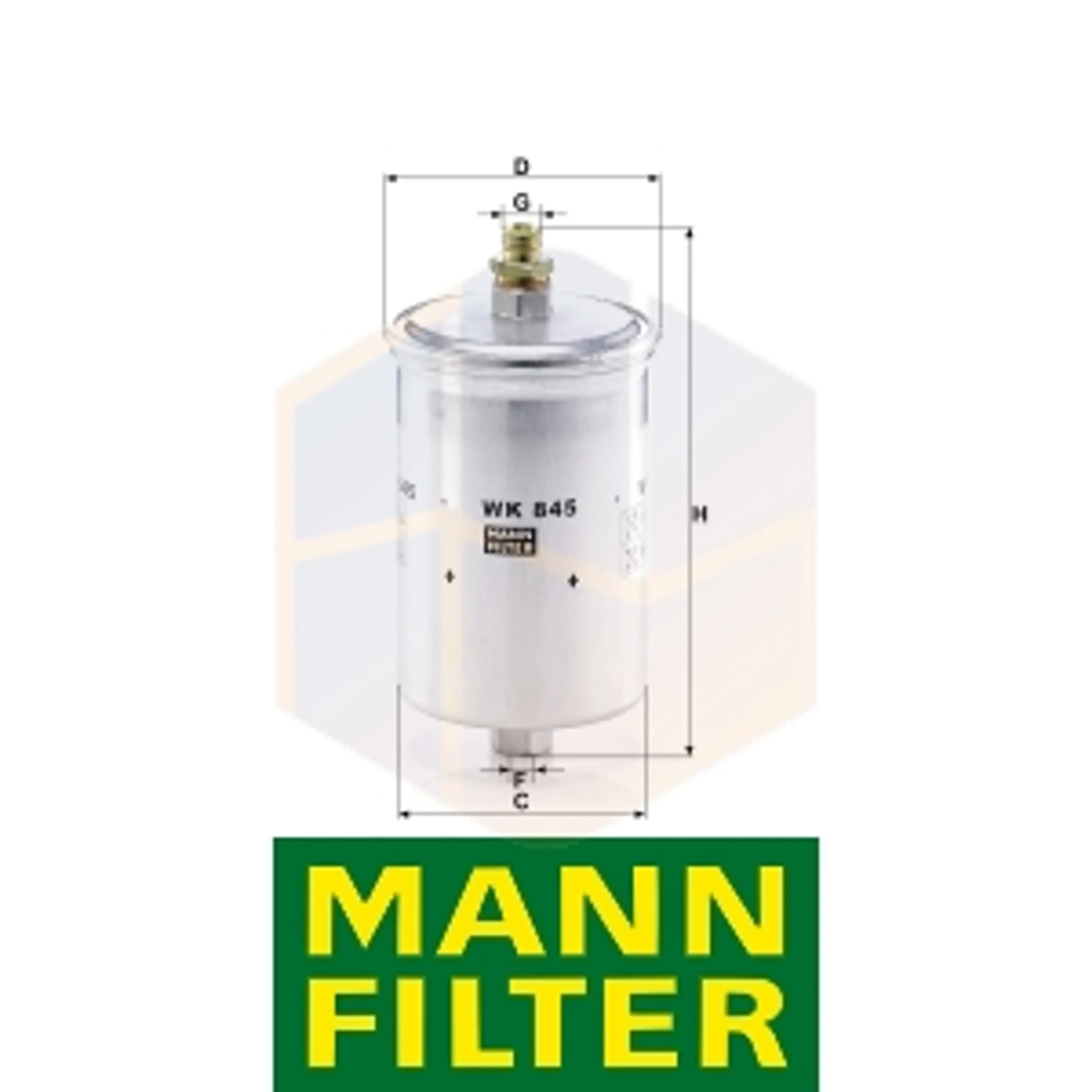 FILTRO COMBUSTIBLE WK 845 MANN