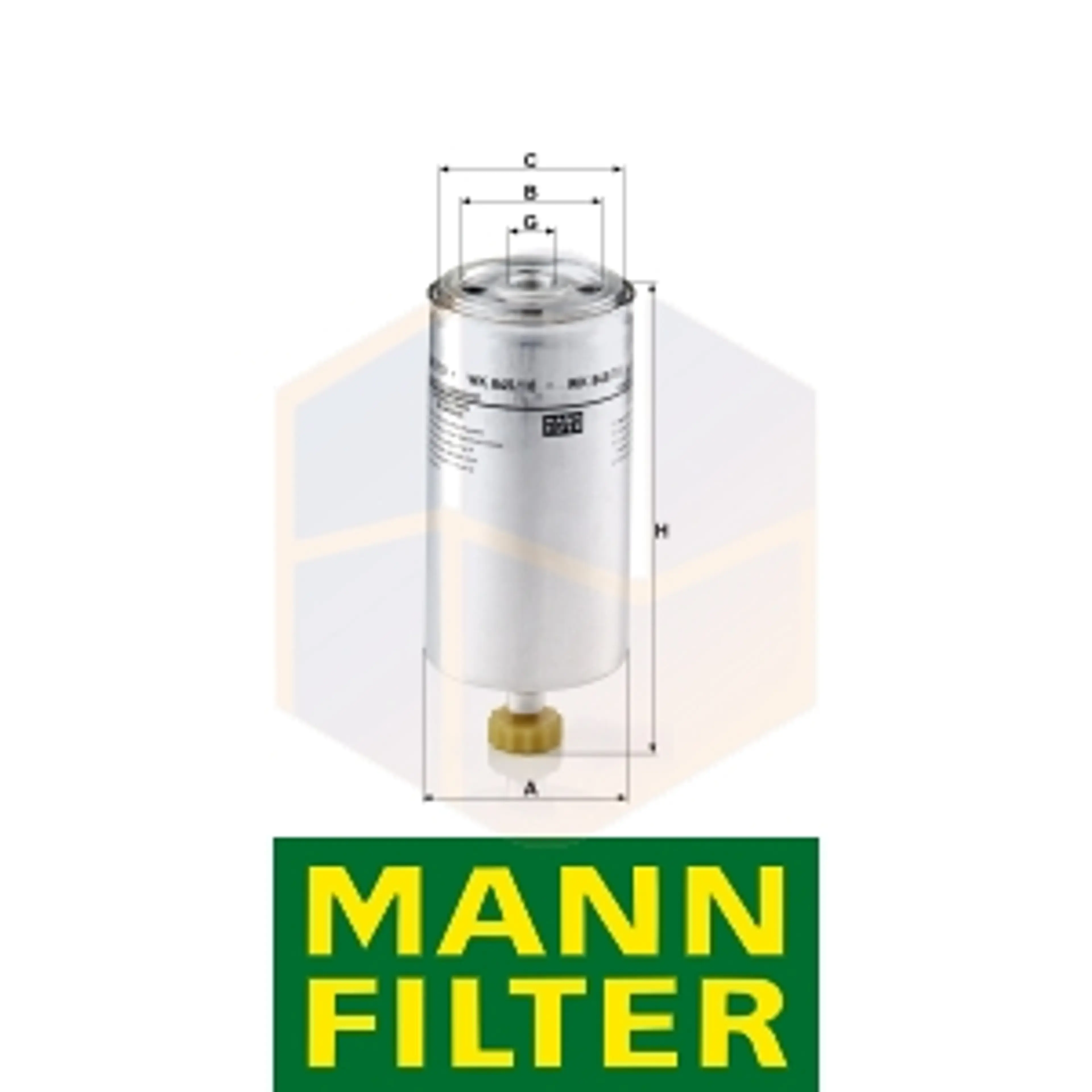 FILTRO COMBUSTIBLE WK 845/10 MANN