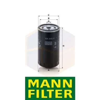 FILTRO COMBUSTIBLE WK 845/6 MANN