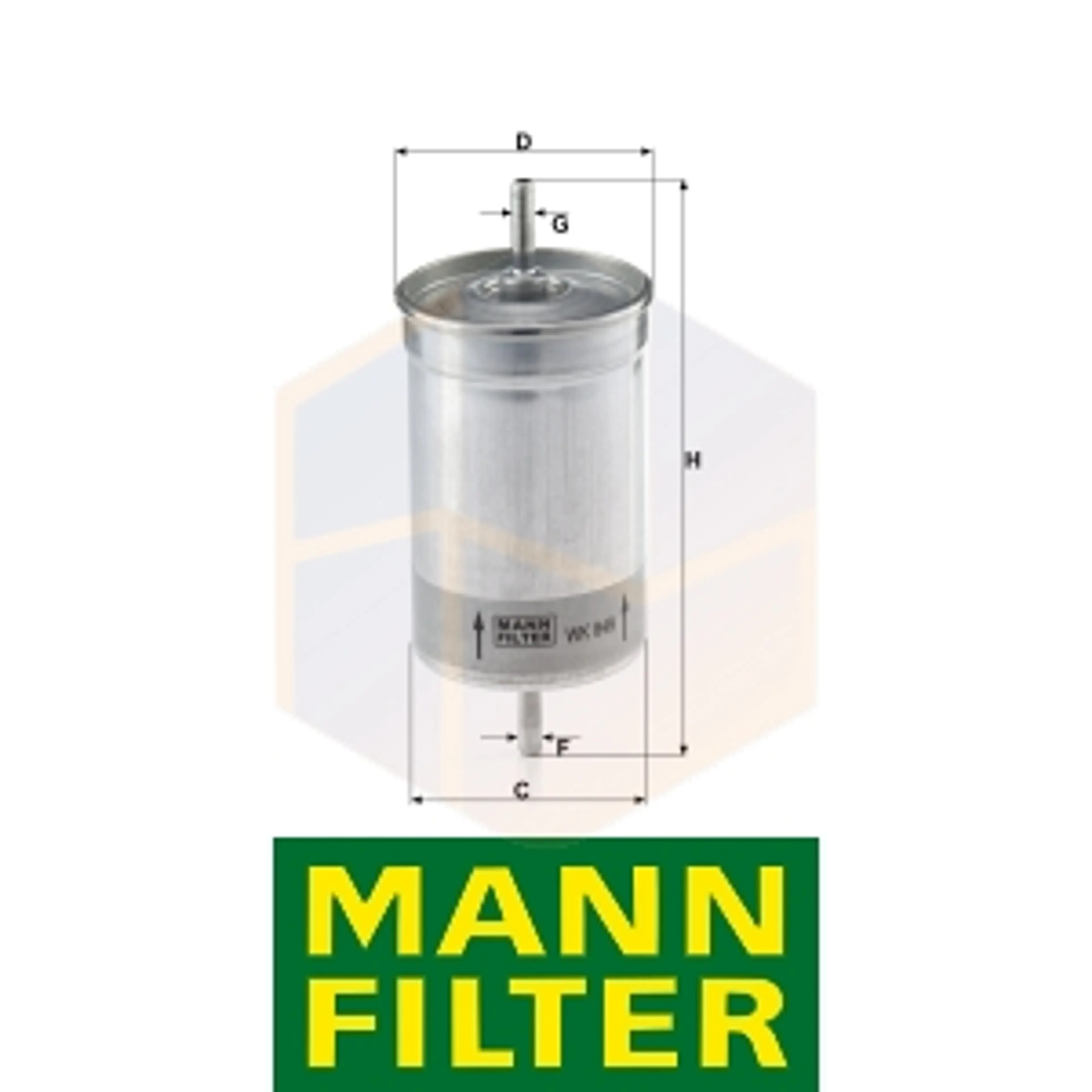 FILTRO COMBUSTIBLE WK 849 MANN