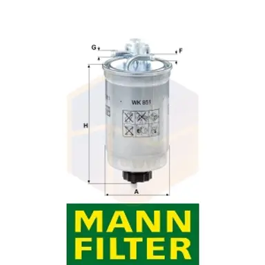 FILTRO COMBUSTIBLE WK 851 MANN