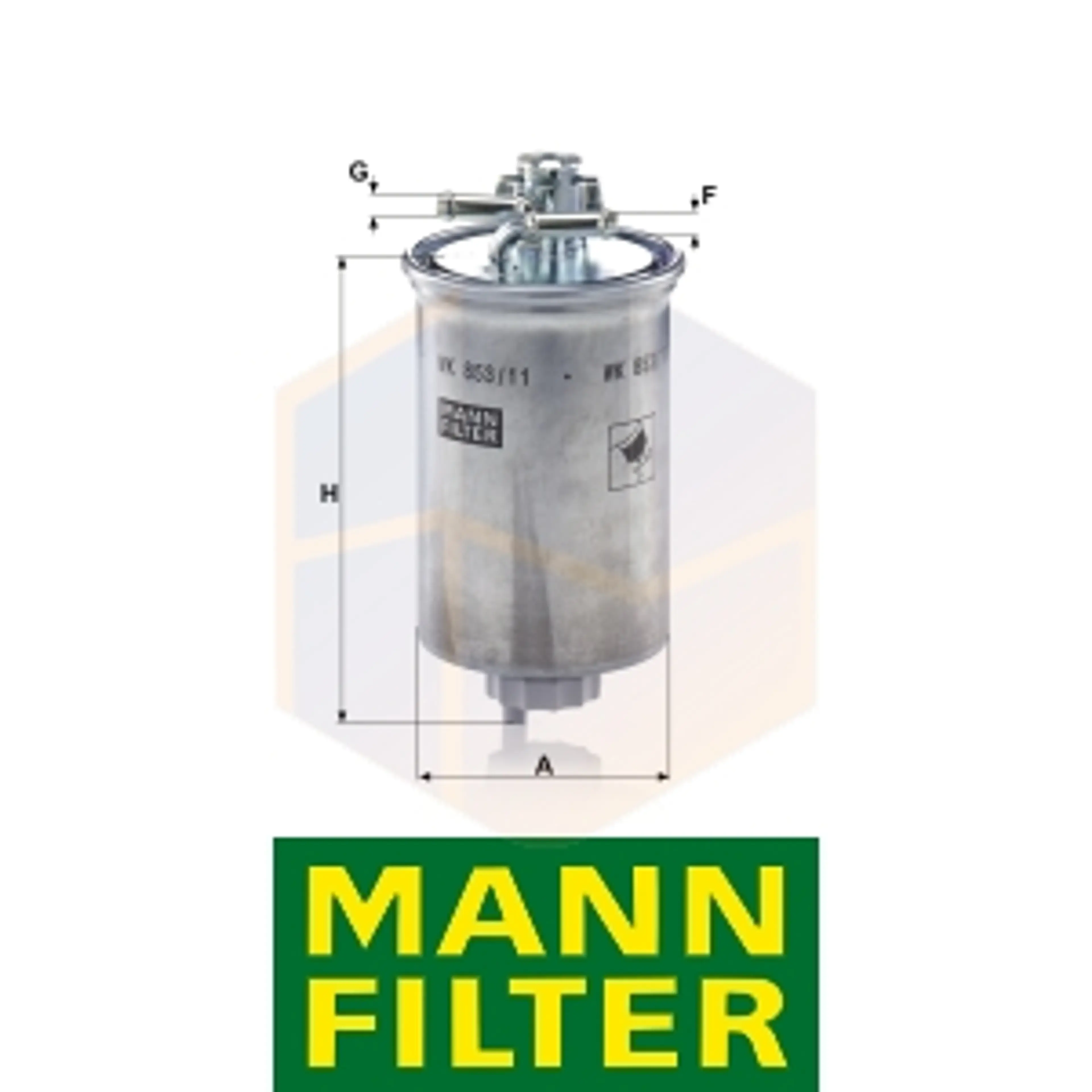 FILTRO COMBUSTIBLE WK 853/11 MANN