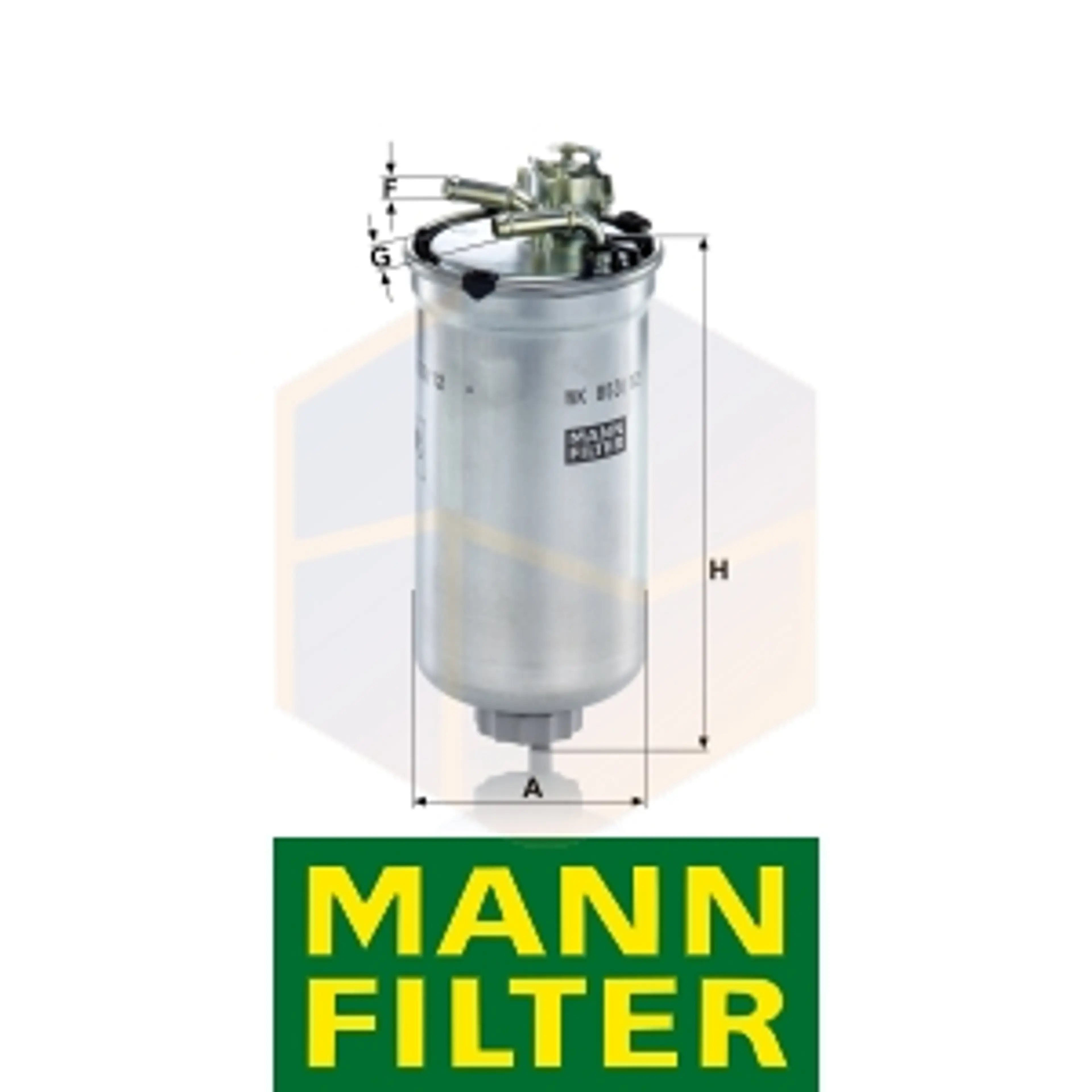 FILTRO COMBUSTIBLE WK 853/12 Z MANN