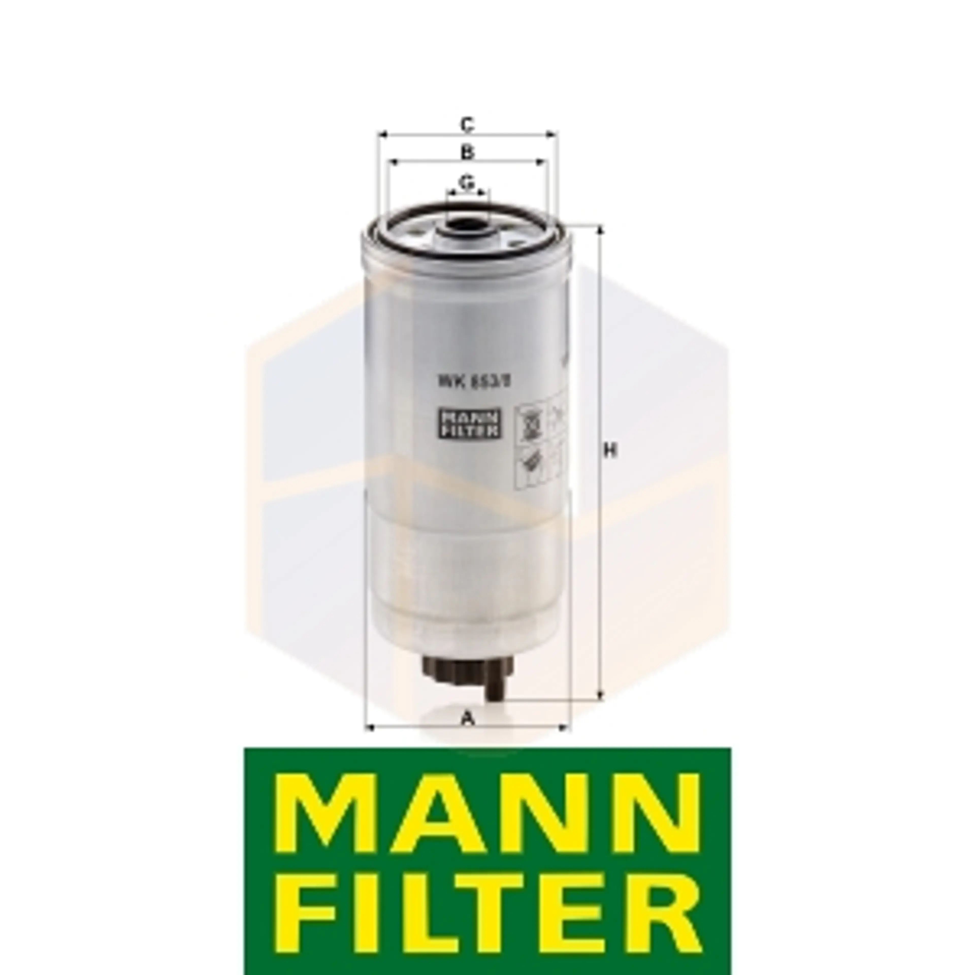 FILTRO COMBUSTIBLE WK 853/8 MANN