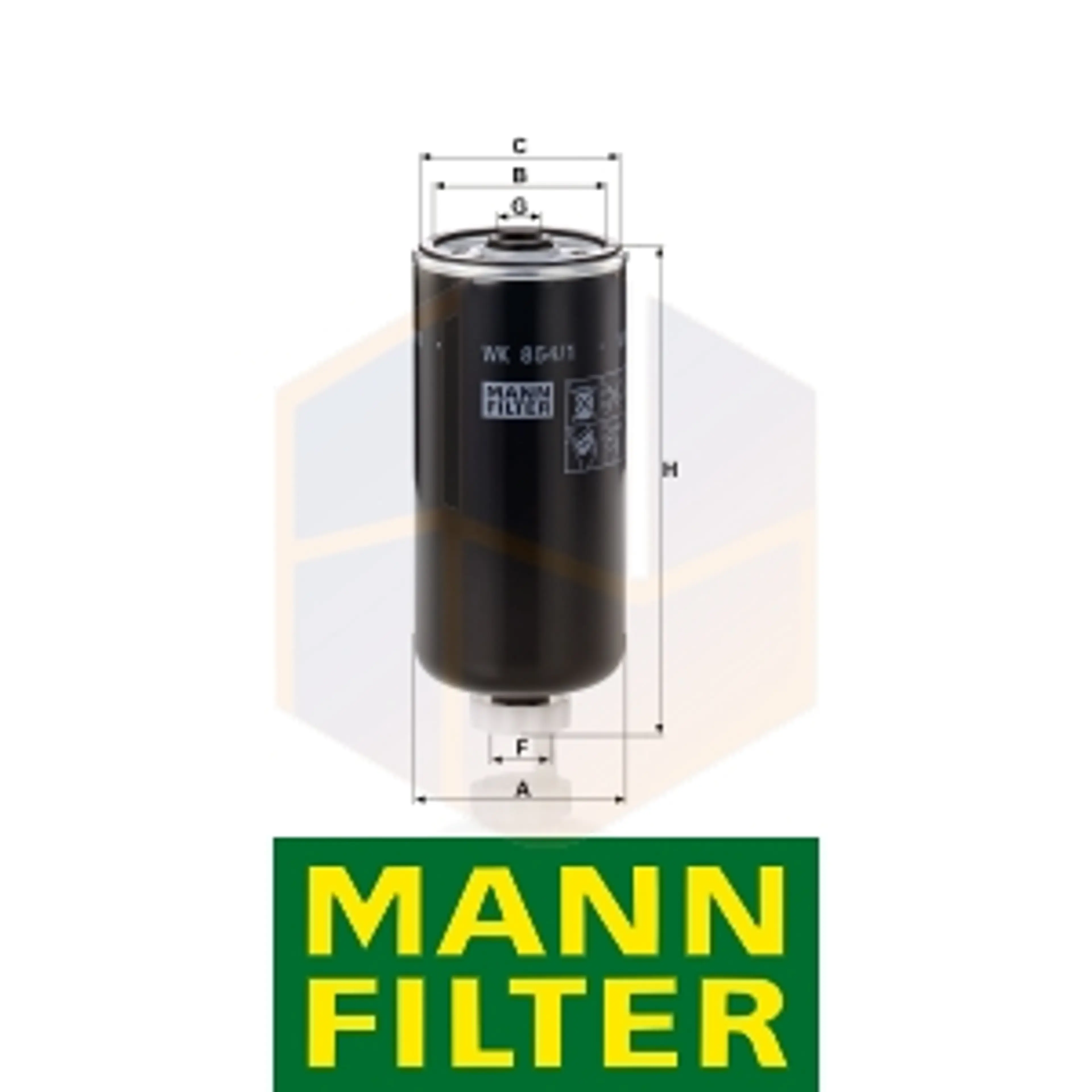 FILTRO COMBUSTIBLE WK 854/1 MANN