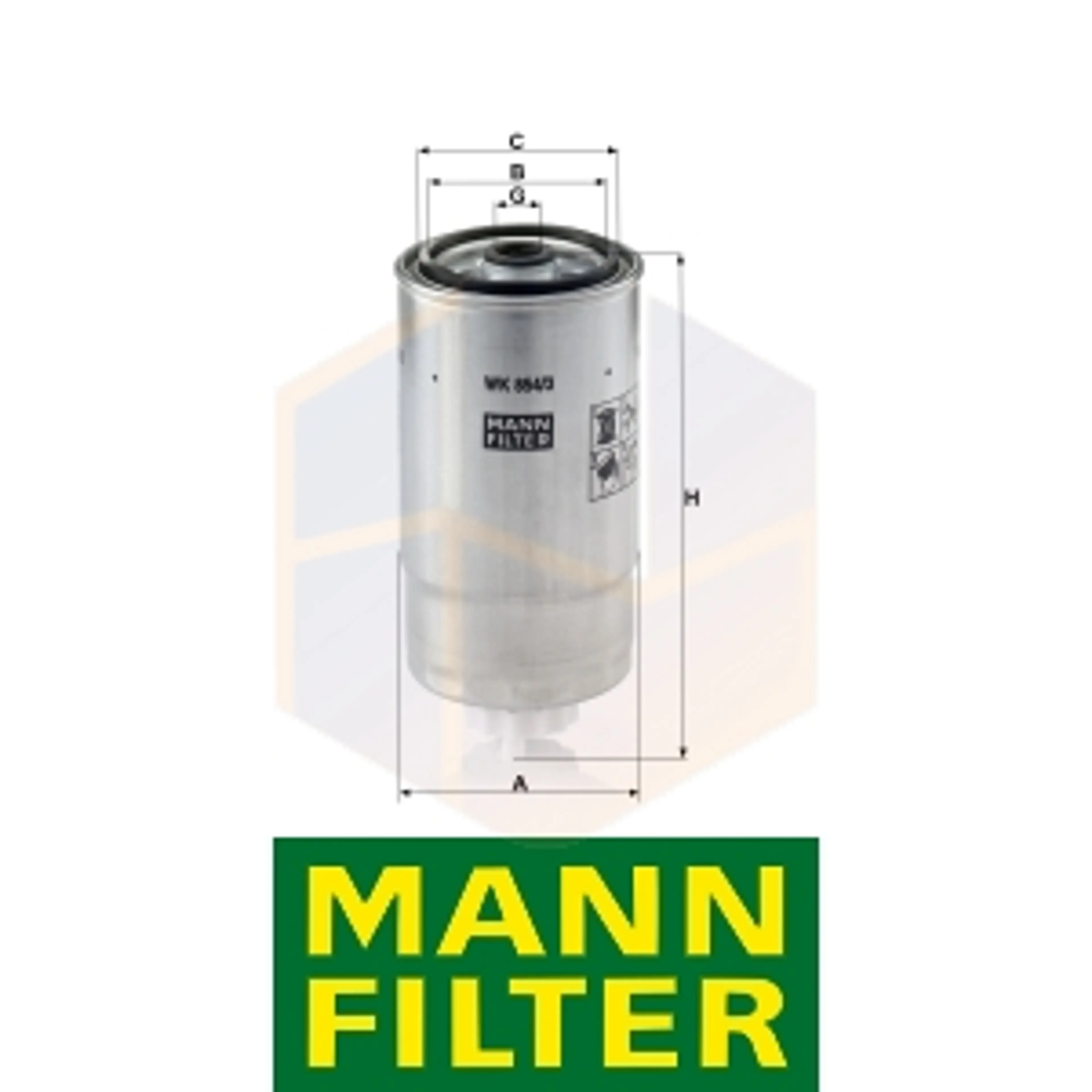 FILTRO COMBUSTIBLE WK 854/3 MANN