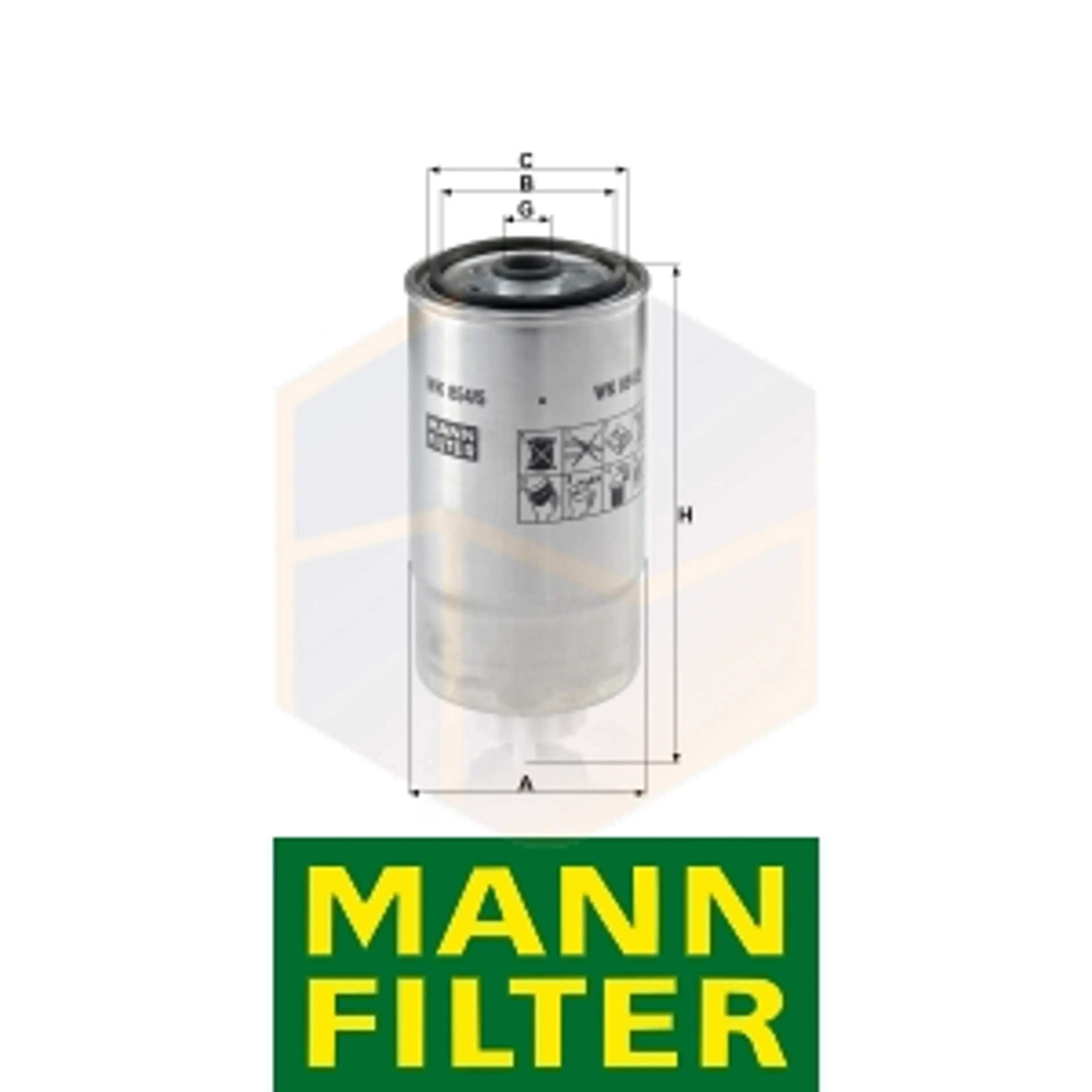 FILTRO COMBUSTIBLE WK 854/5 MANN