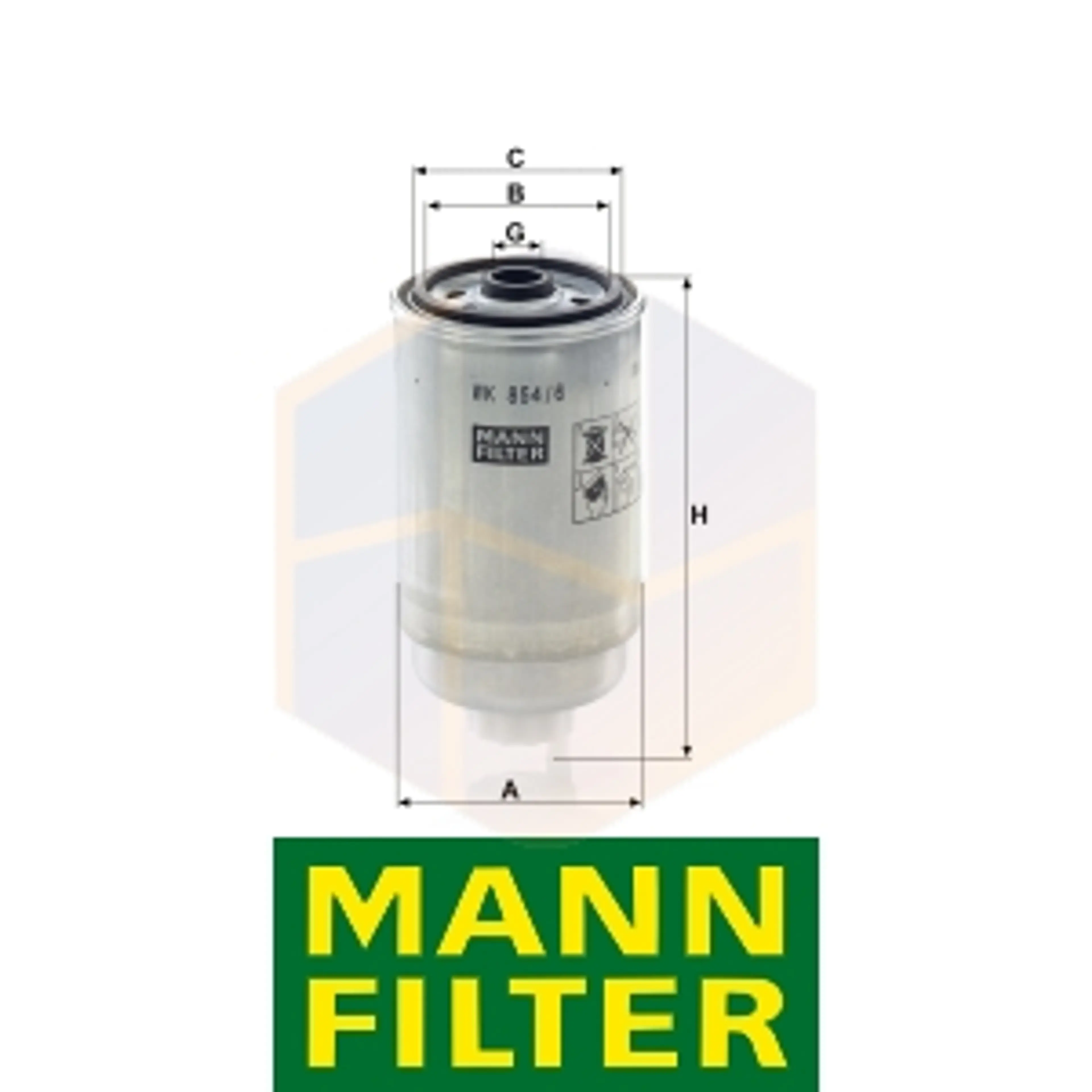 FILTRO COMBUSTIBLE WK 854/6 MANN