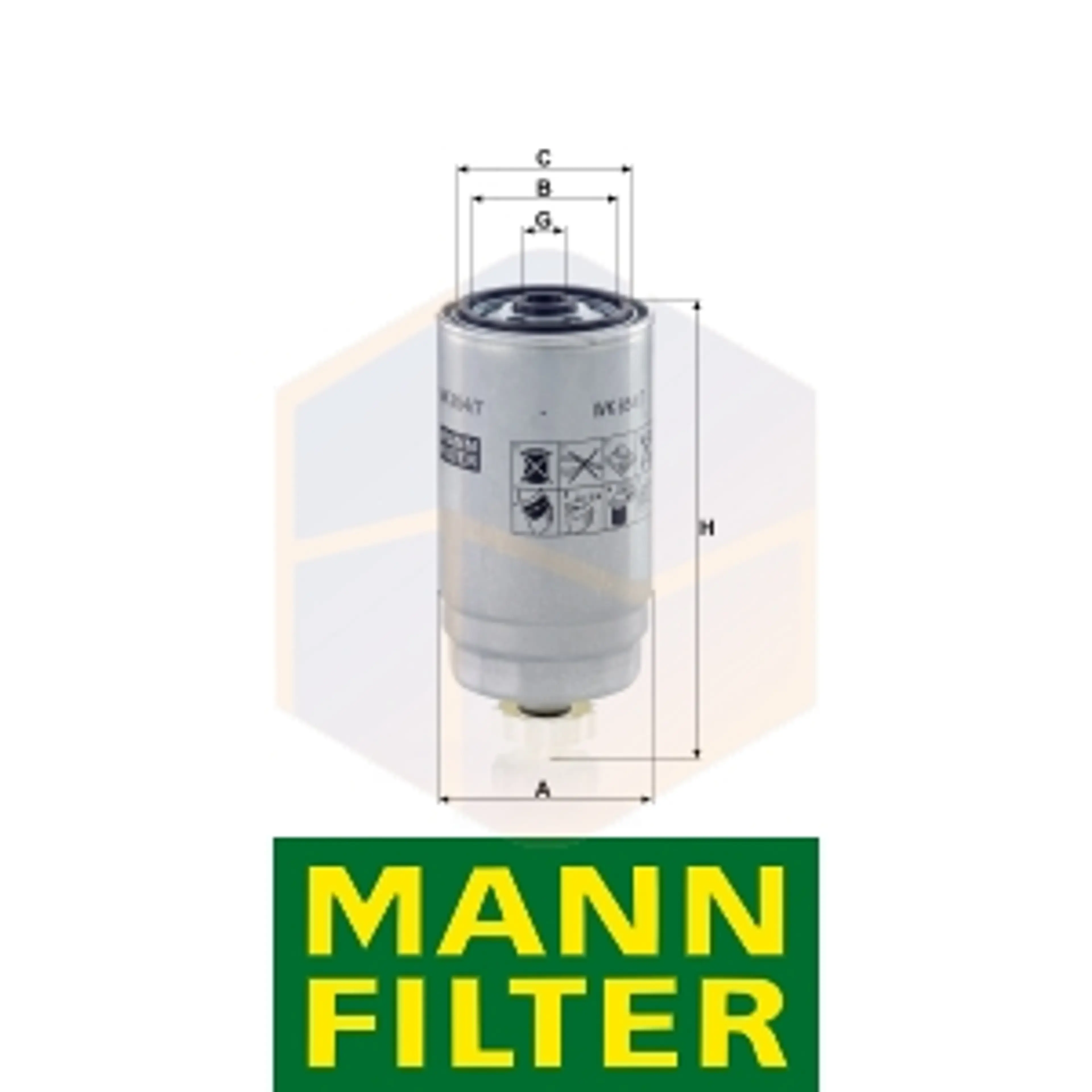 FILTRO COMBUSTIBLE WK 854/7 MANN