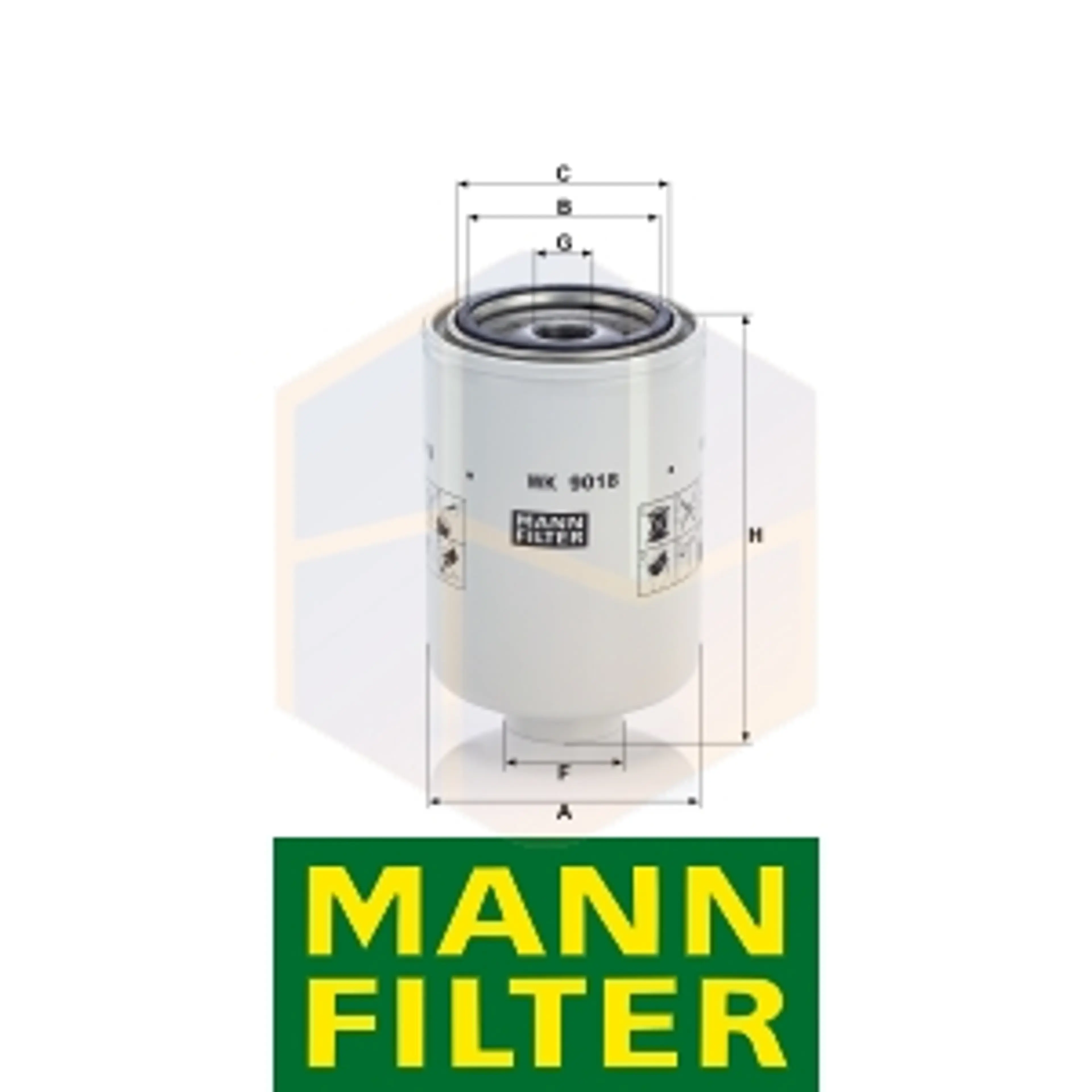 FILTRO COMBUSTIBLE WK 9018 X MANN