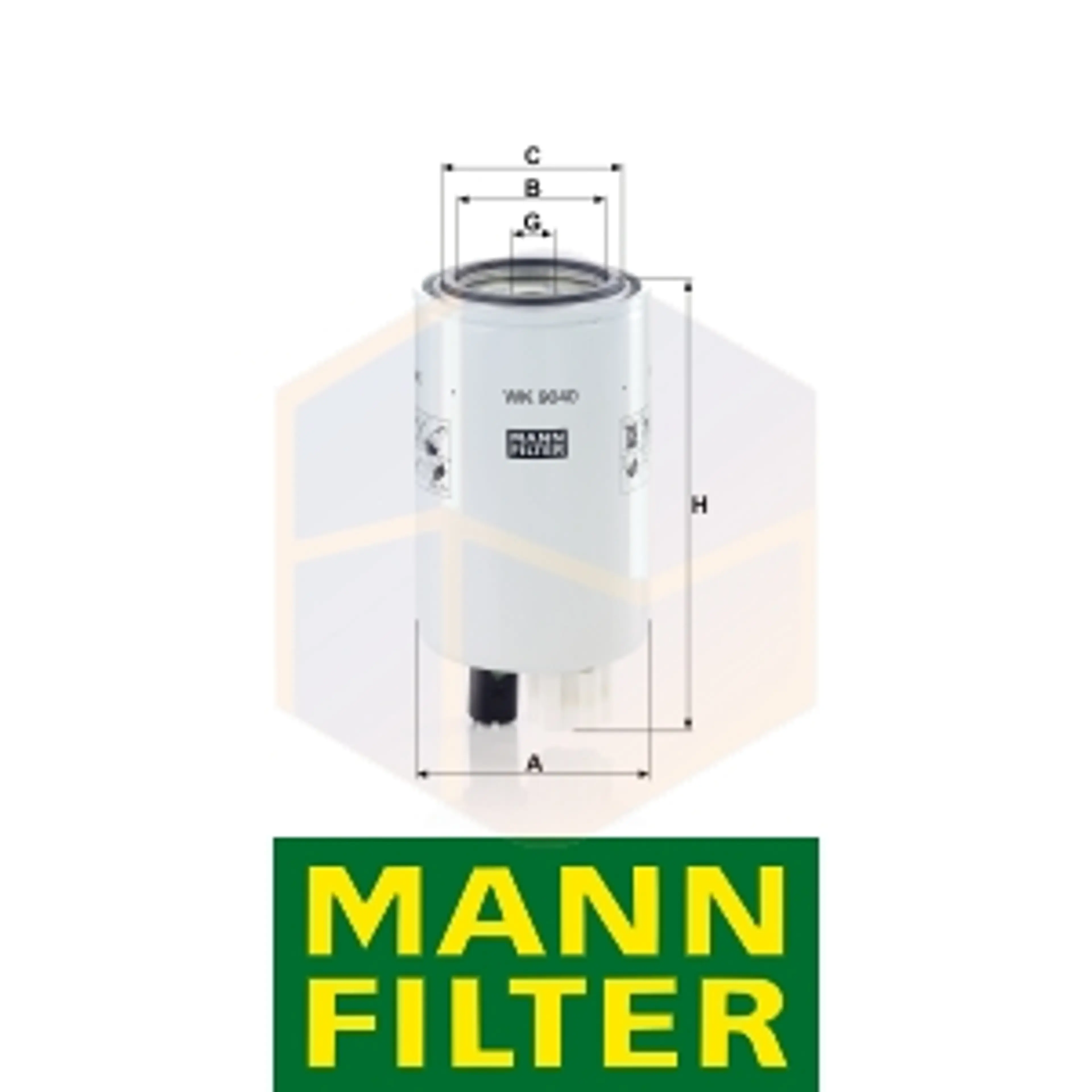 FILTRO COMBUSTIBLE WK 9040 MANN