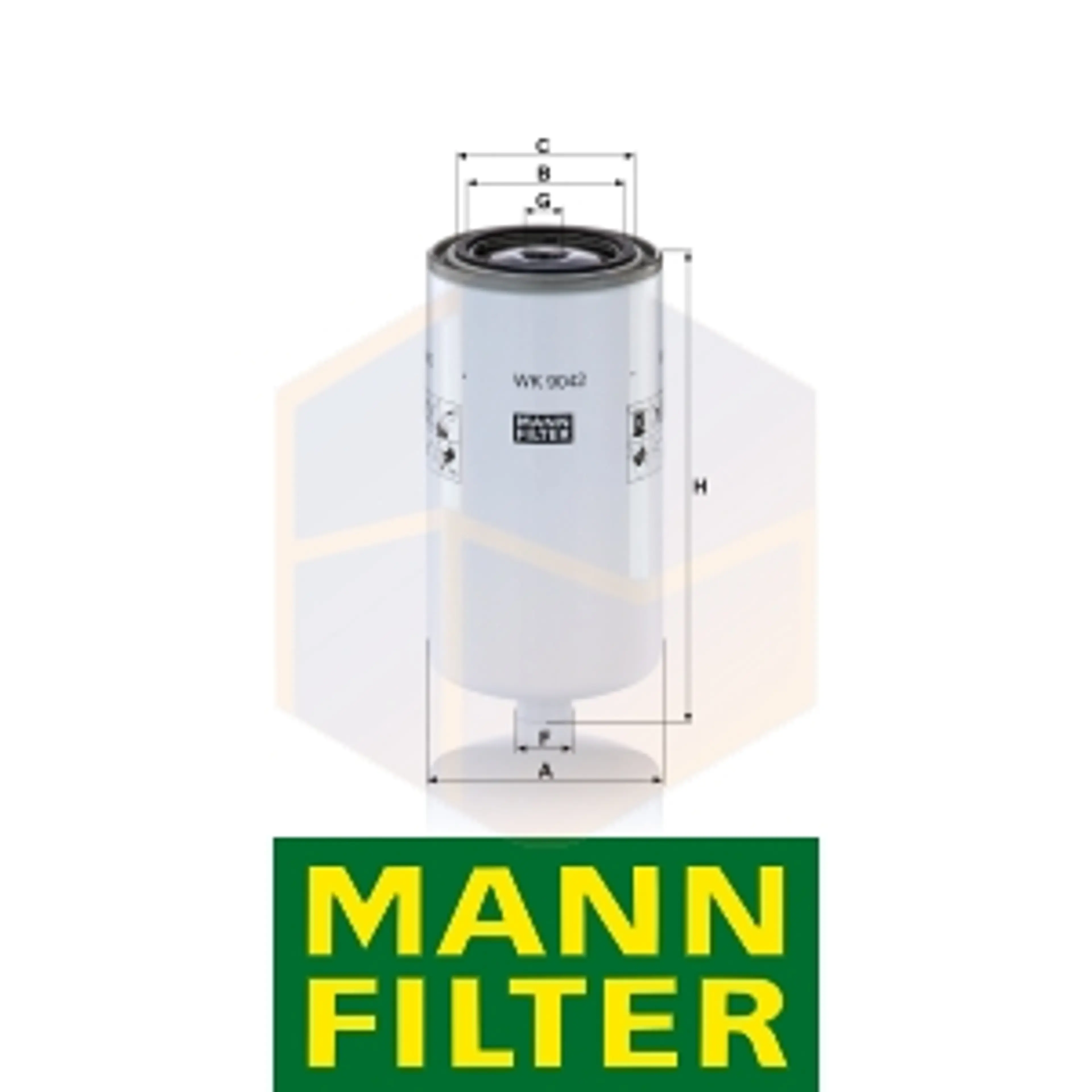 FILTRO COMBUSTIBLE WK 9042 X MANN