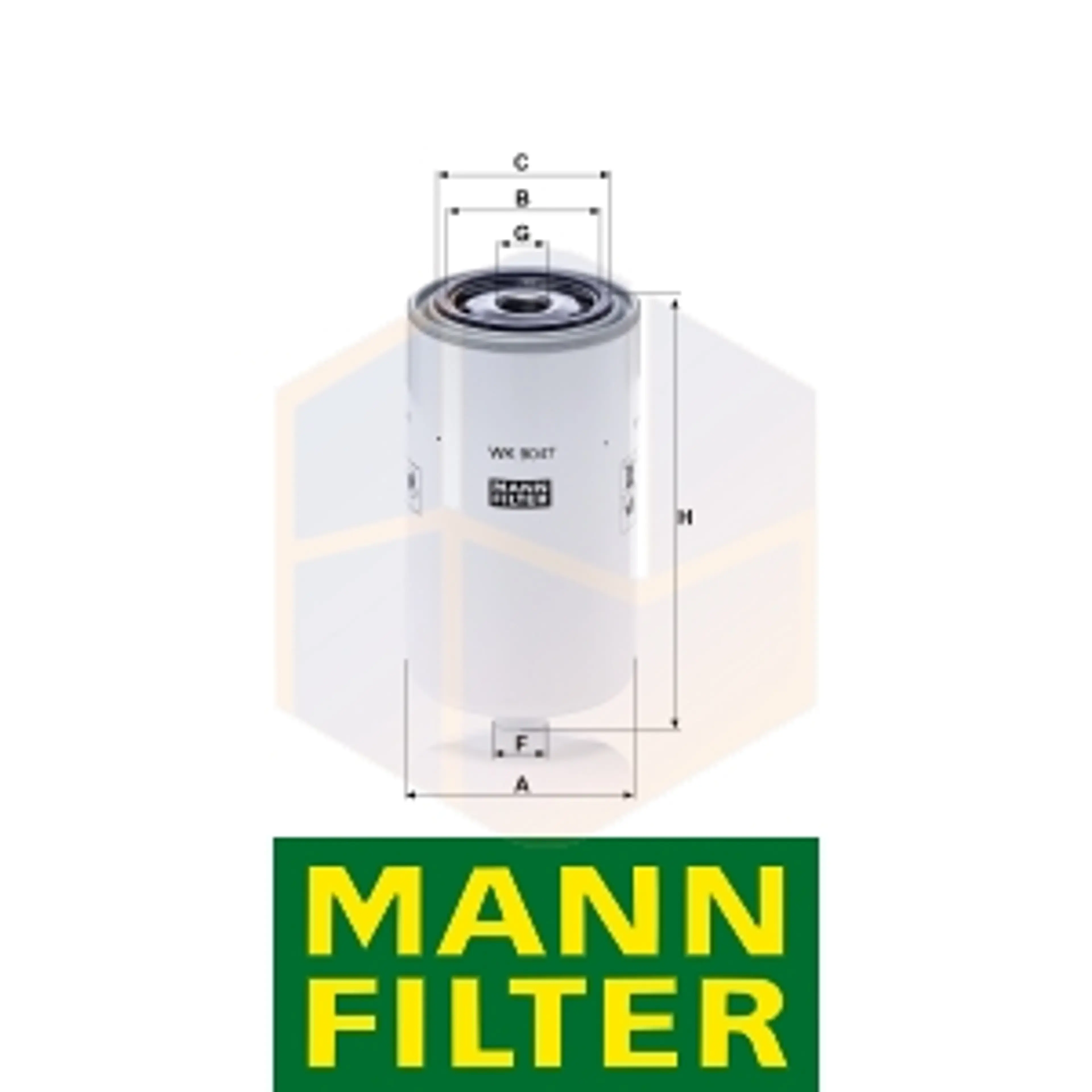 FILTRO COMBUSTIBLE WK 9047 MANN