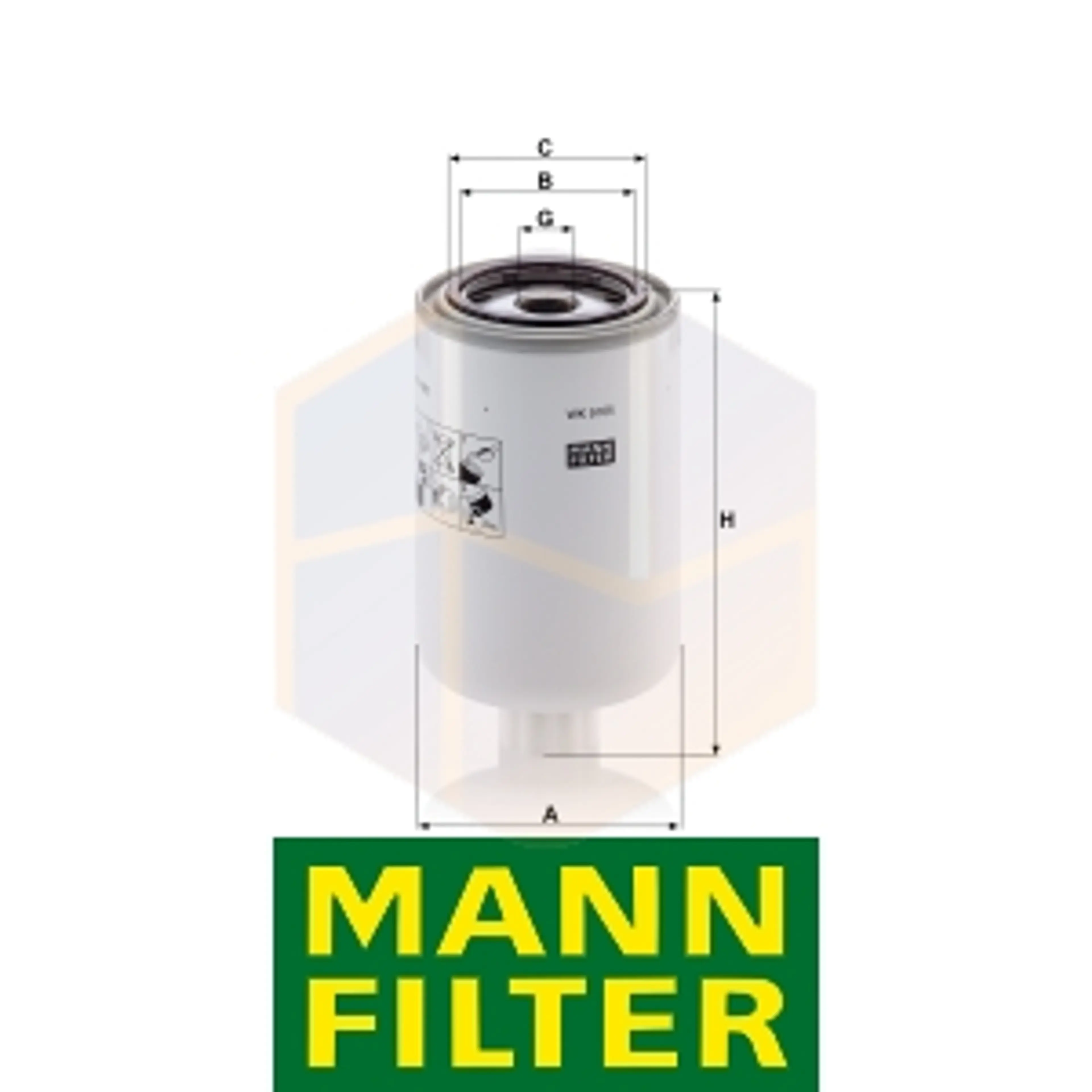 FILTRO COMBUSTIBLE WK 9165 X MANN