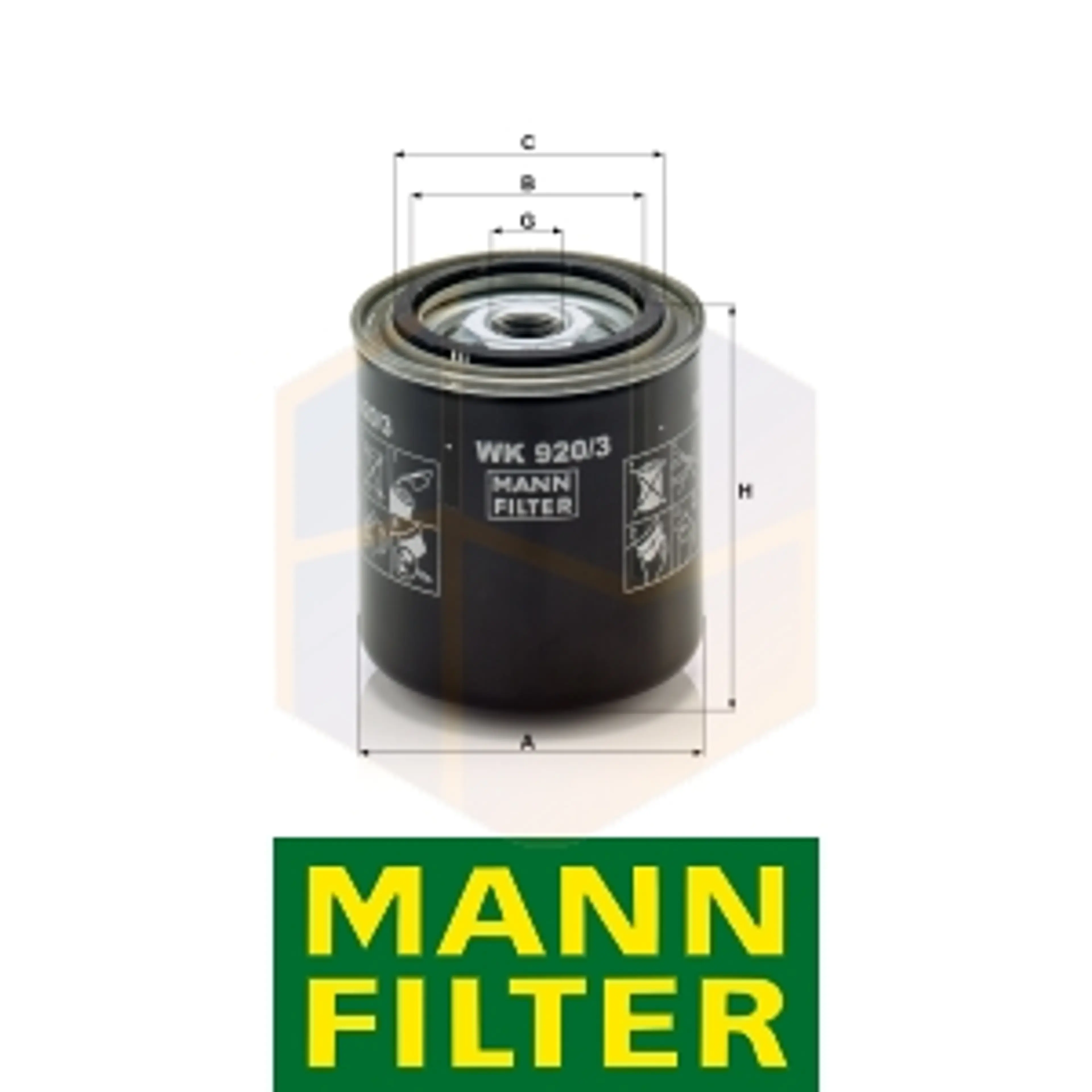 FILTRO COMBUSTIBLE WK 920/3 MANN