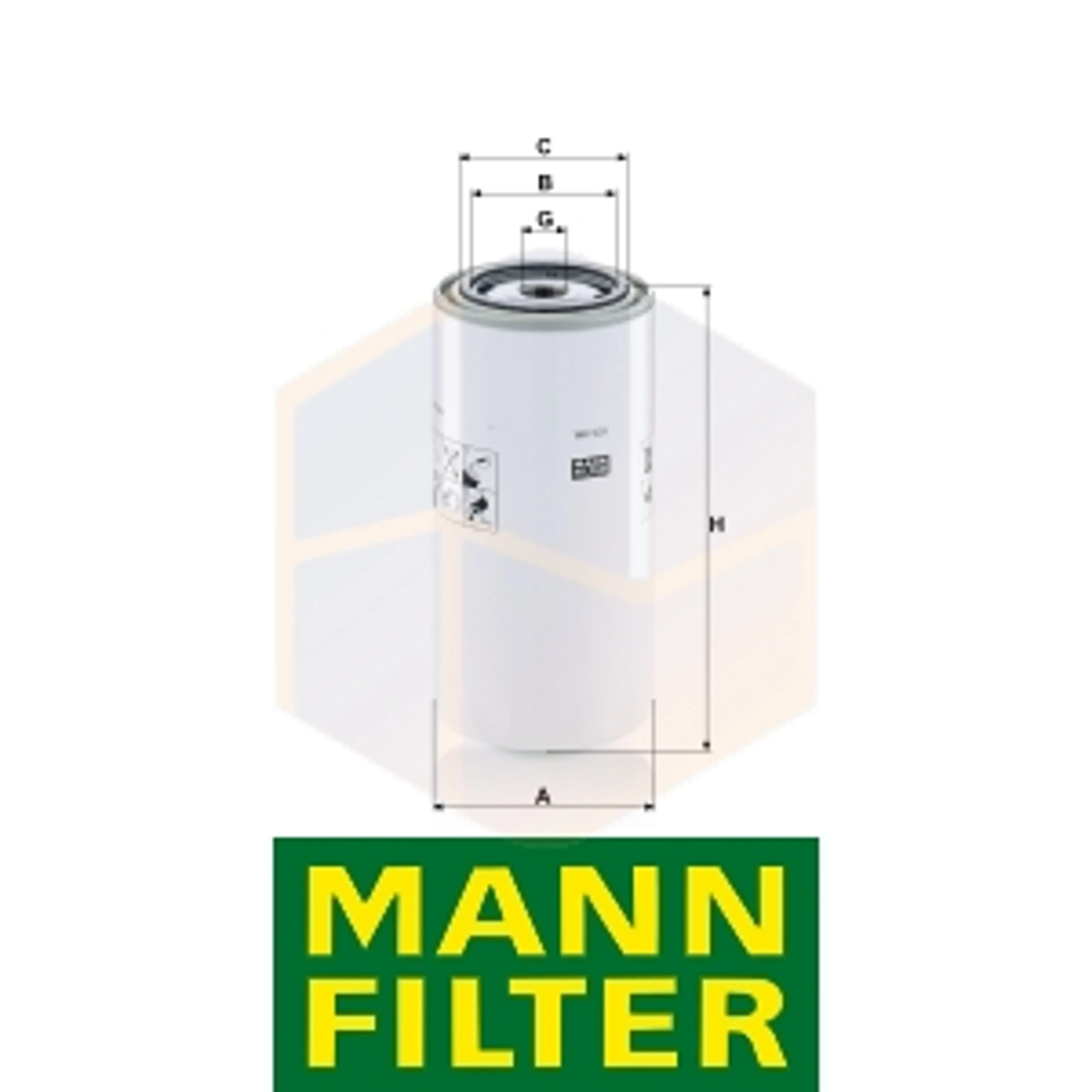 FILTRO ACEITE WK 929 X MANN