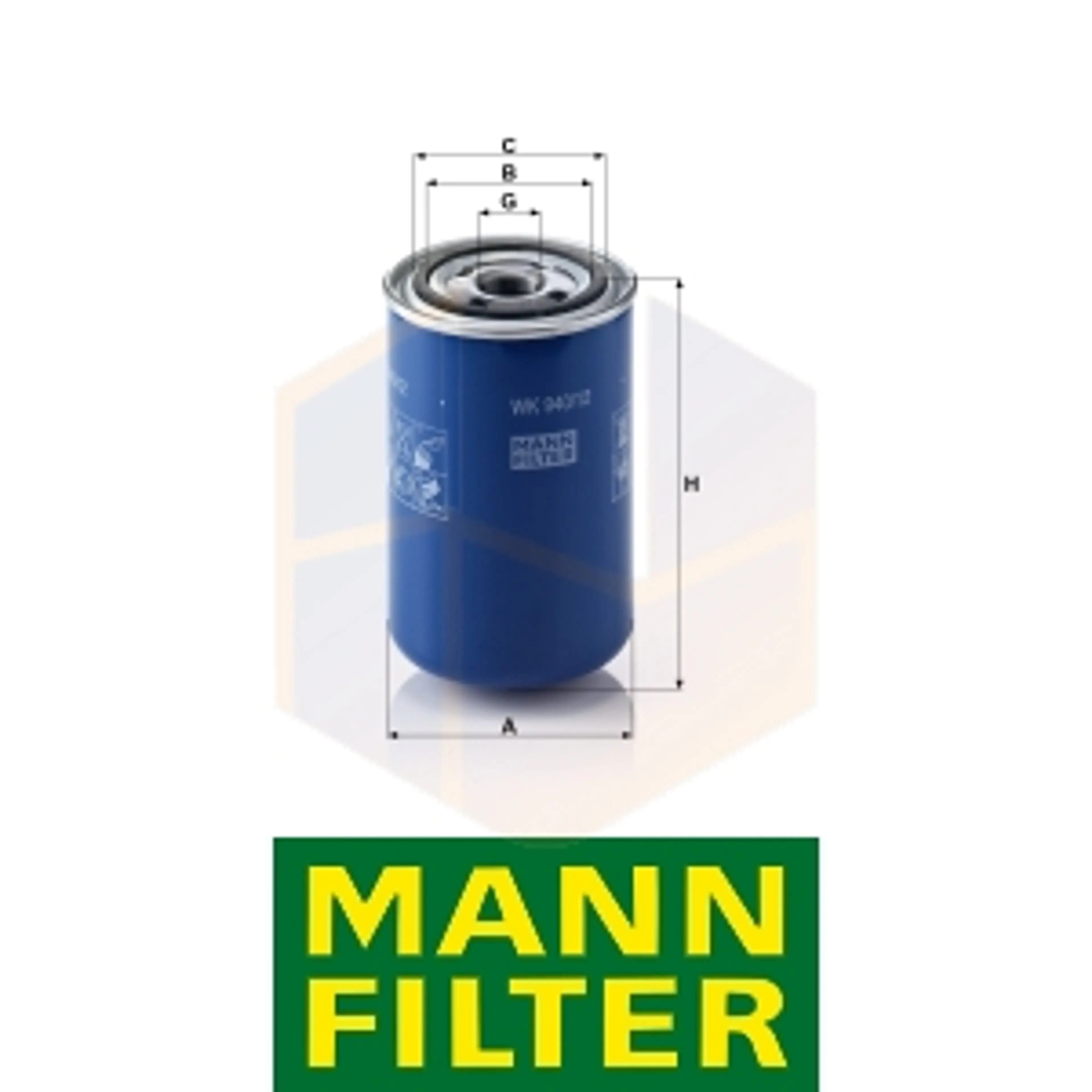 FILTRO COMBUSTIBLE WK 940/12 MANN